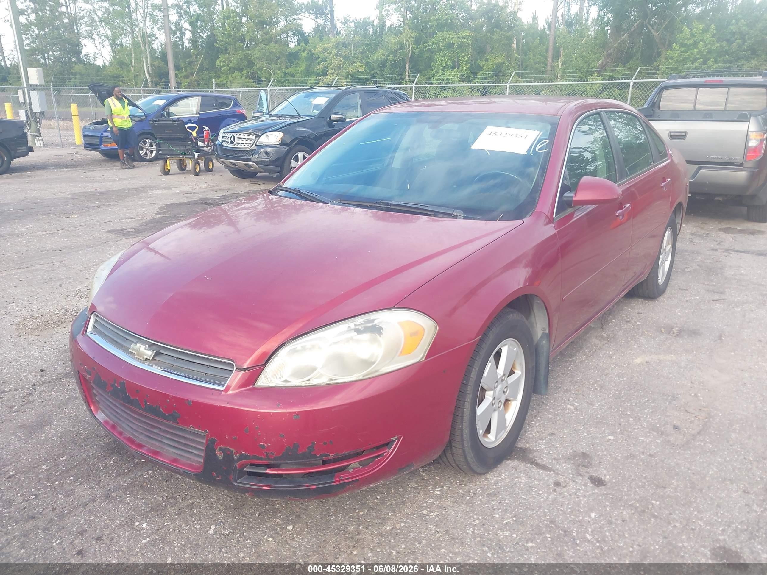 2006 Chevrolet Impala Lt Бордовый vin: 2G1WT58K169221120