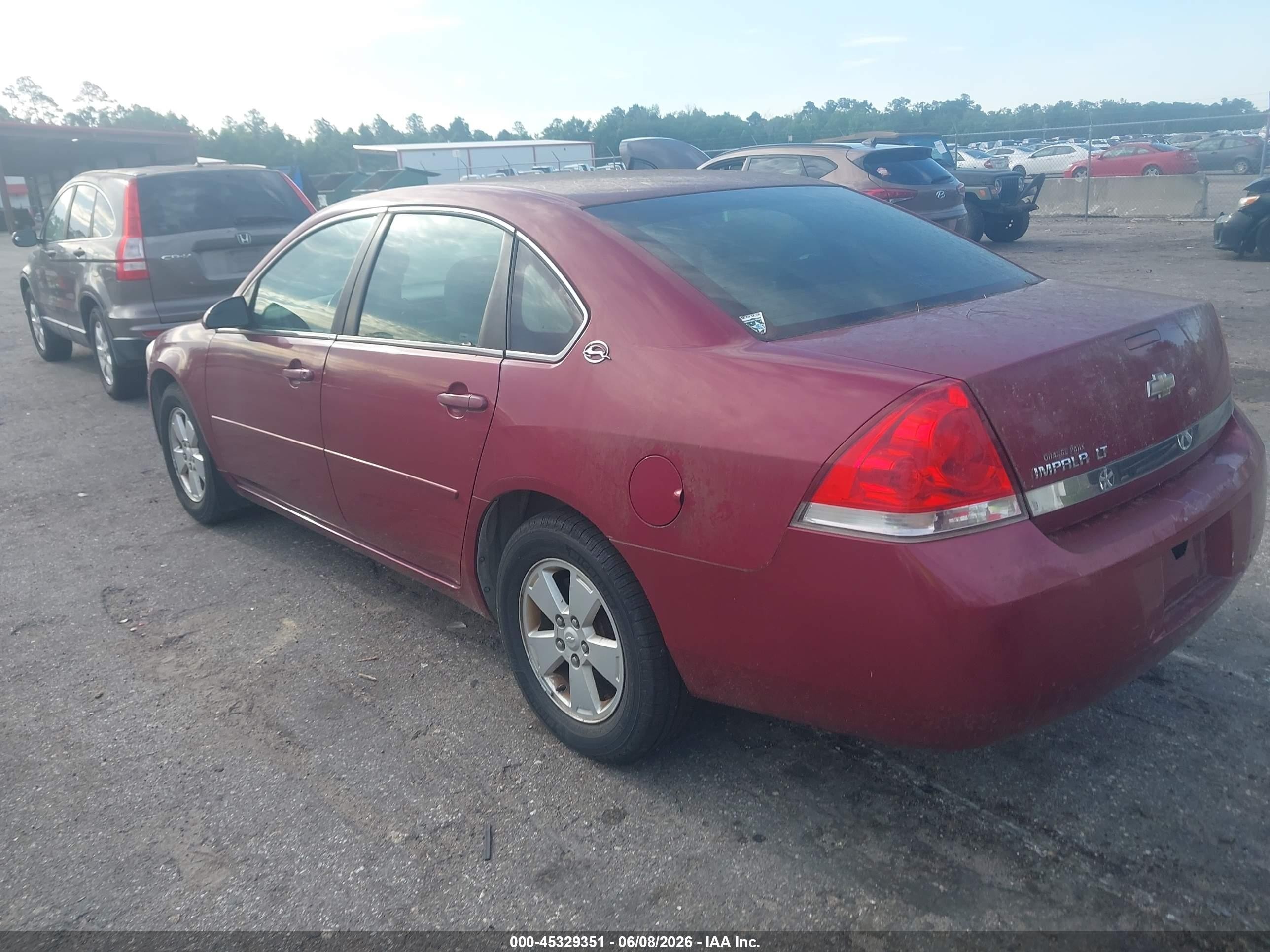 2006 Chevrolet Impala Lt Бордовый vin: 2G1WT58K169221120