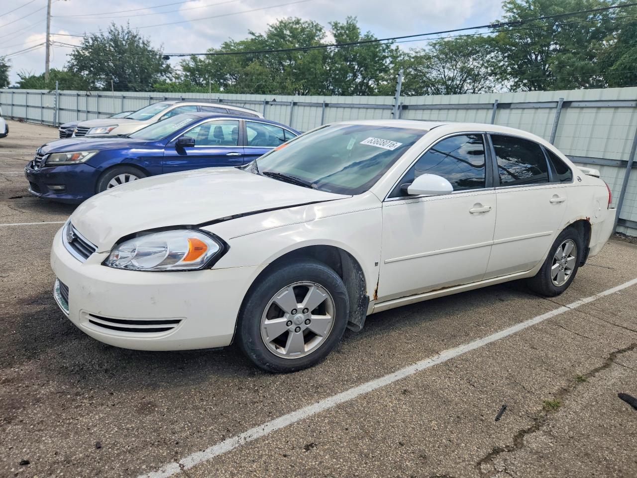 2007 Chevrolet Impala Lt White vin: 2G1WT58K179331845