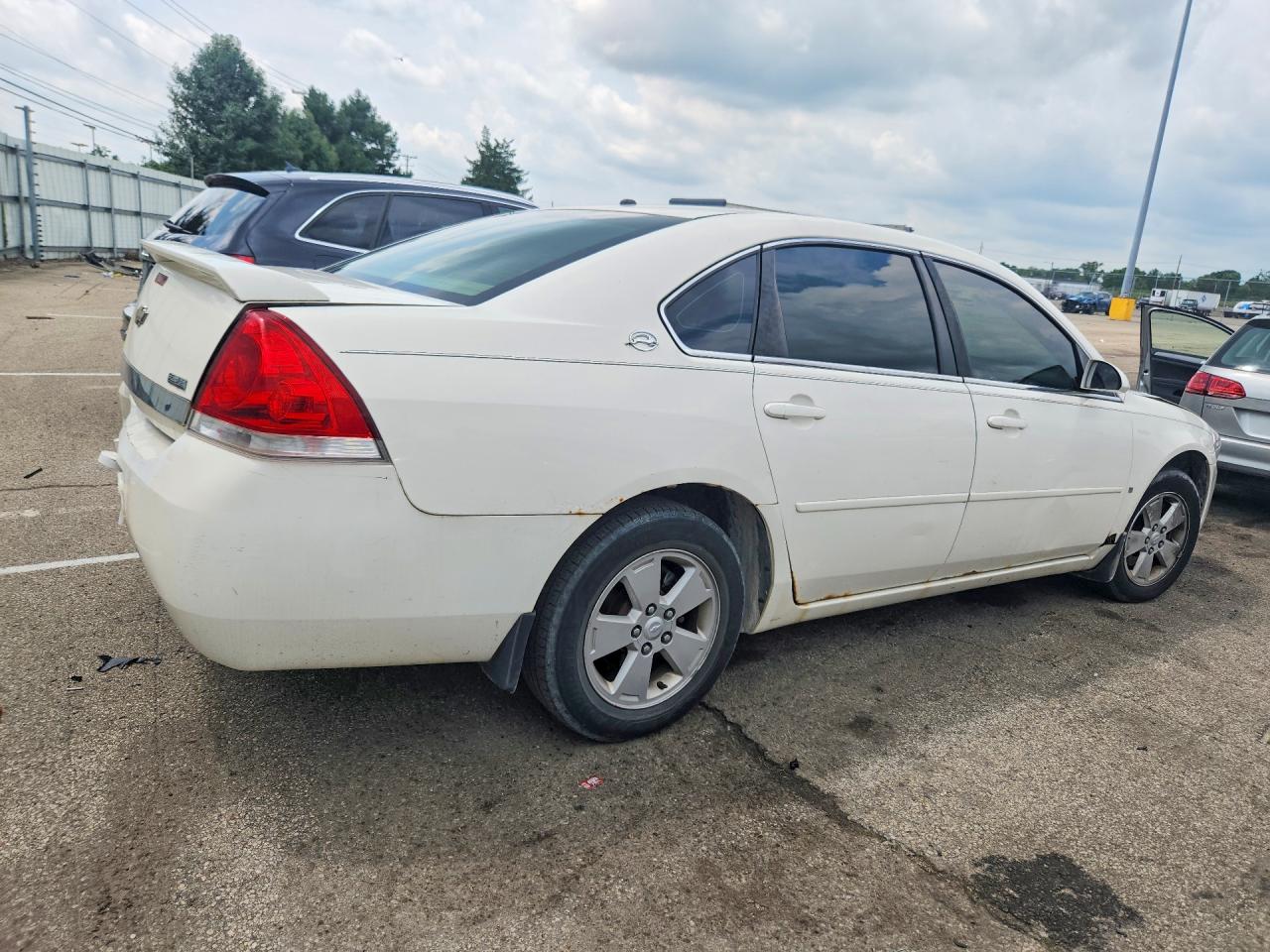 2007 Chevrolet Impala Lt White vin: 2G1WT58K179331845