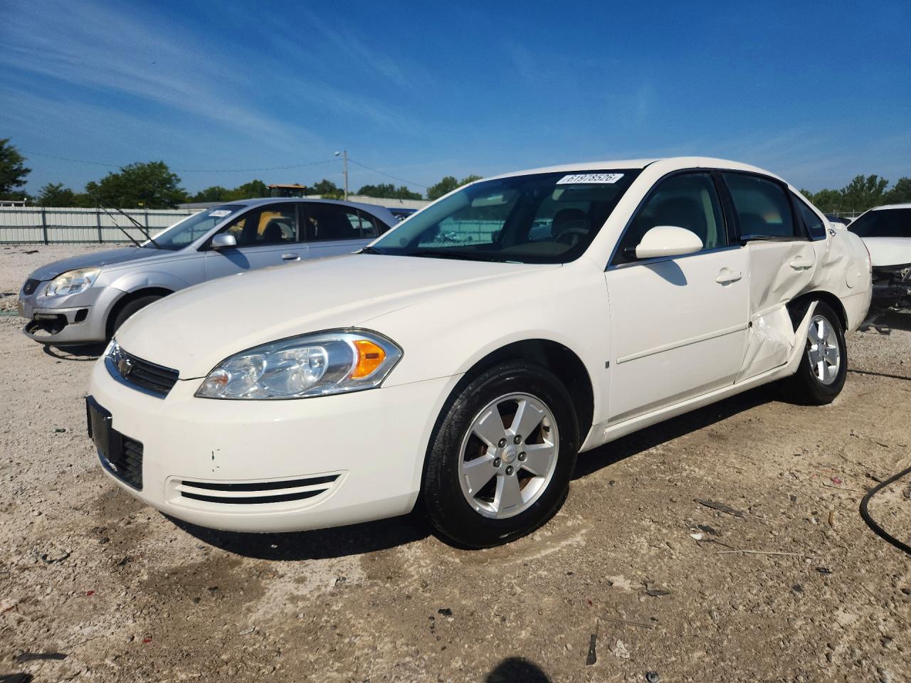 2008 Chevrolet Impala Lt White vin: 2G1WT58K181219434