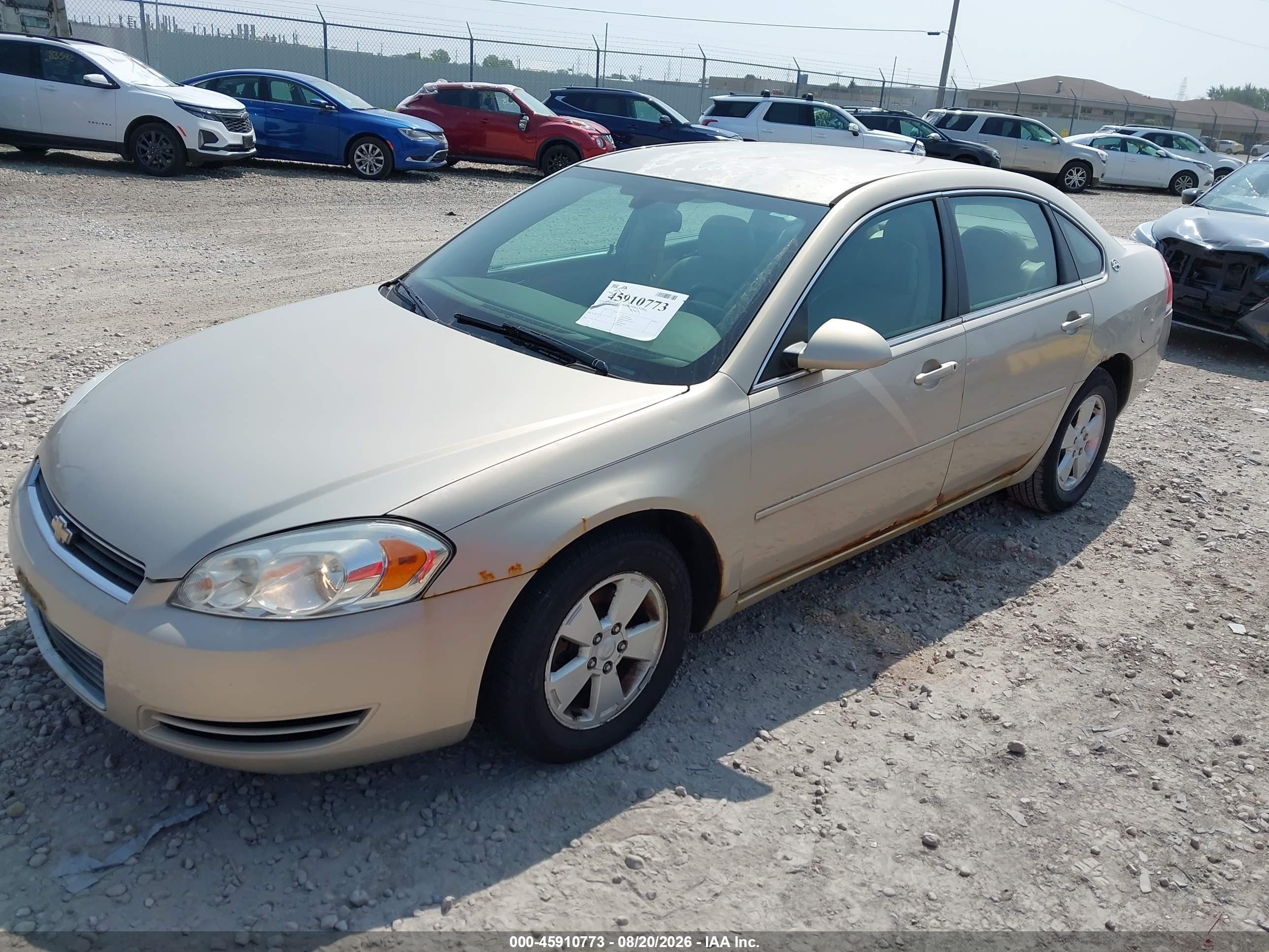 2008 Chevrolet Impala Lt Золотой vin: 2G1WT58K181337614