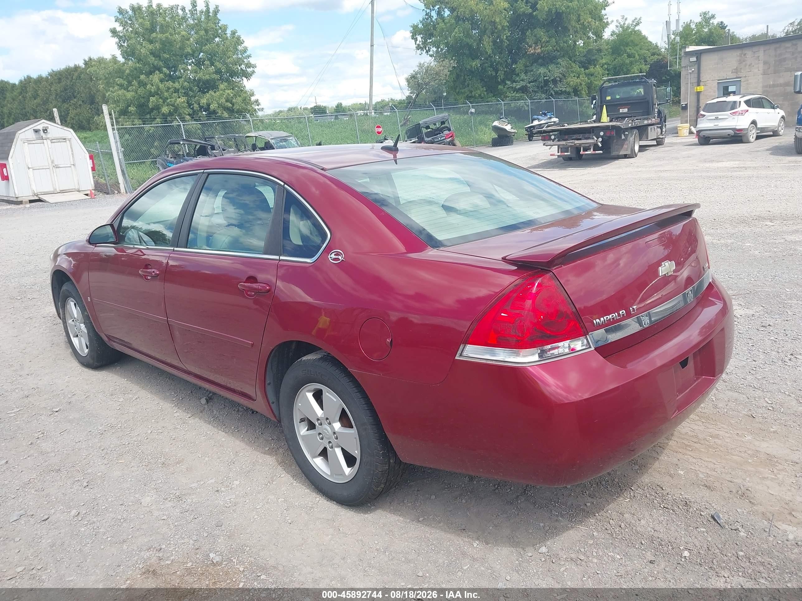 2008 Chevrolet Impala Lt Red vin: 2G1WT58K181367082