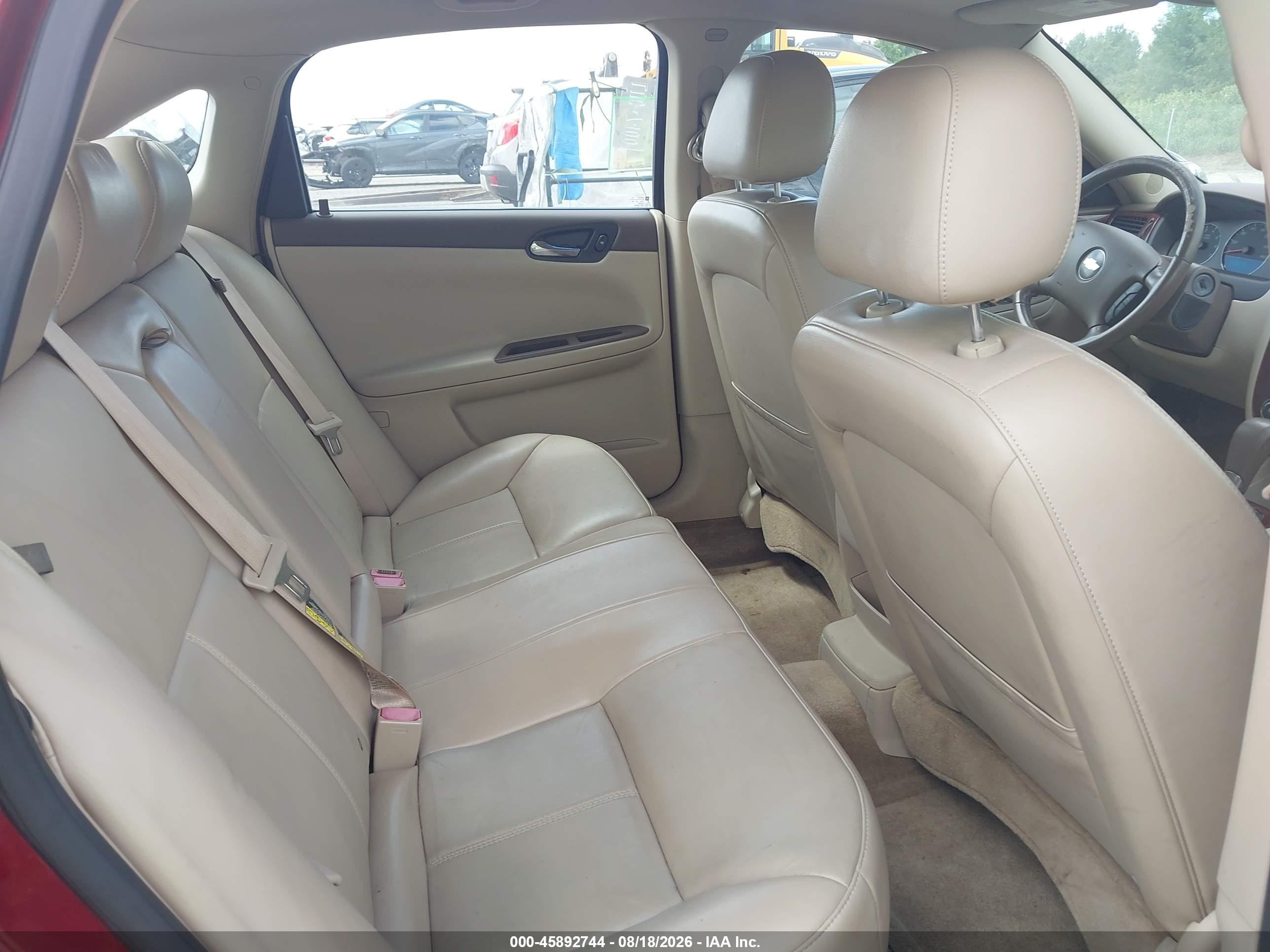 2008 Chevrolet Impala Lt Red vin: 2G1WT58K181367082