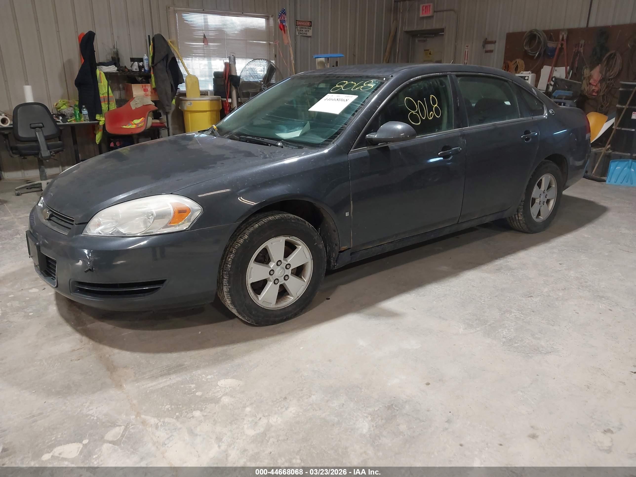 2008 Chevrolet Impala Lt Blue vin: 2G1WT58K189167403