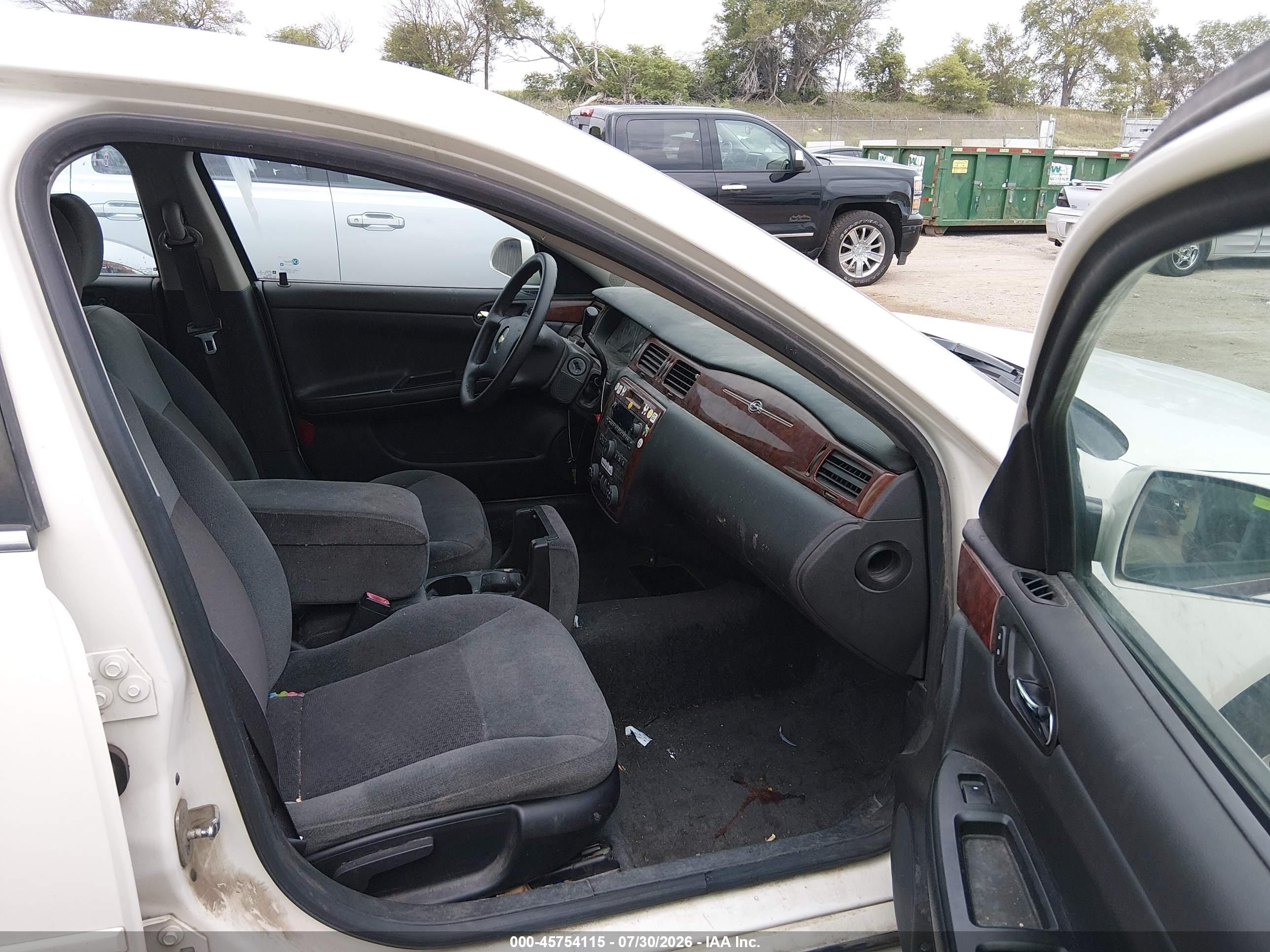 2008 Chevrolet Impala Lt White vin: 2G1WT58K189219659