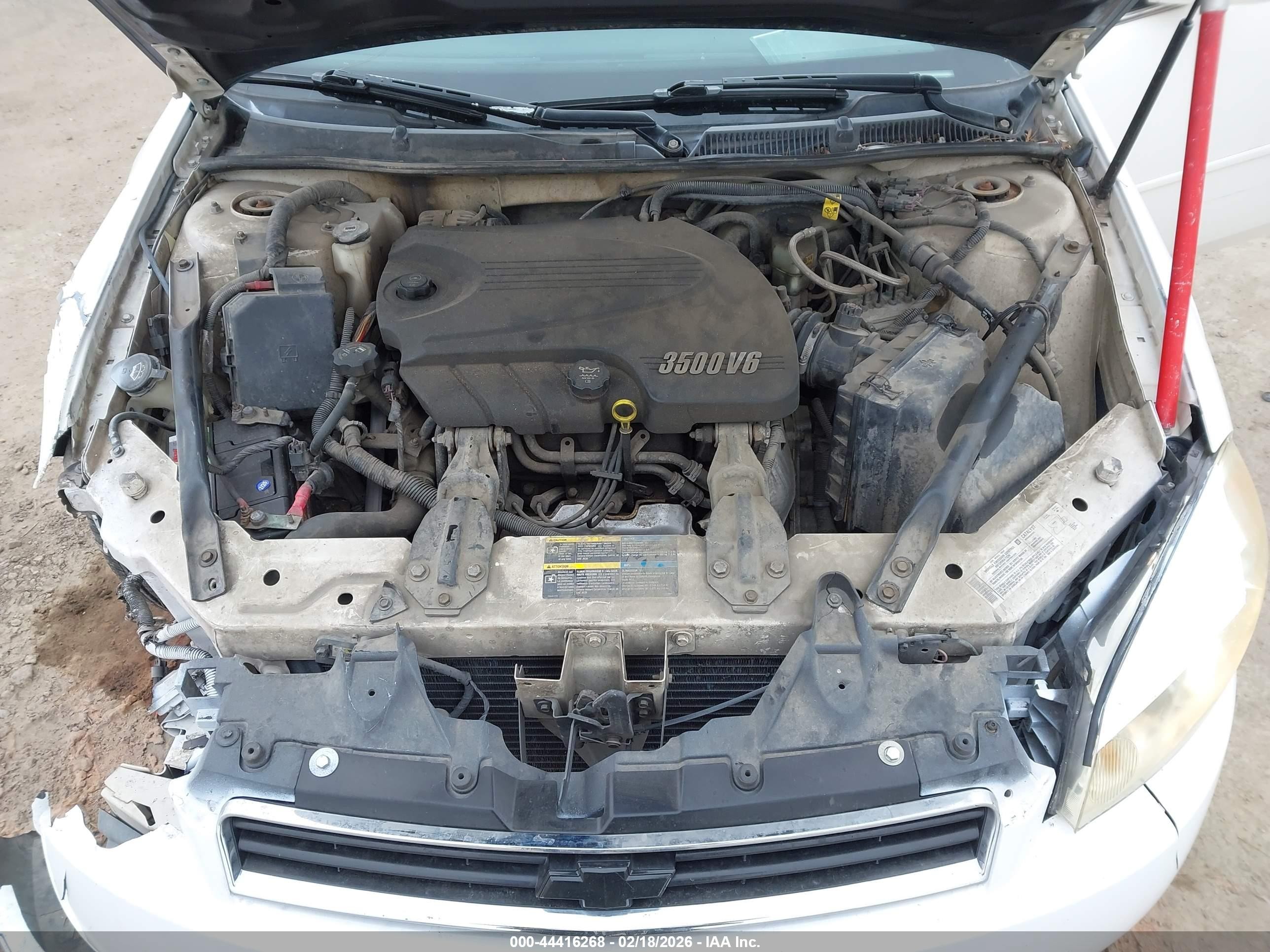 2006 Chevrolet Impala Lt White vin: 2G1WT58K269181503