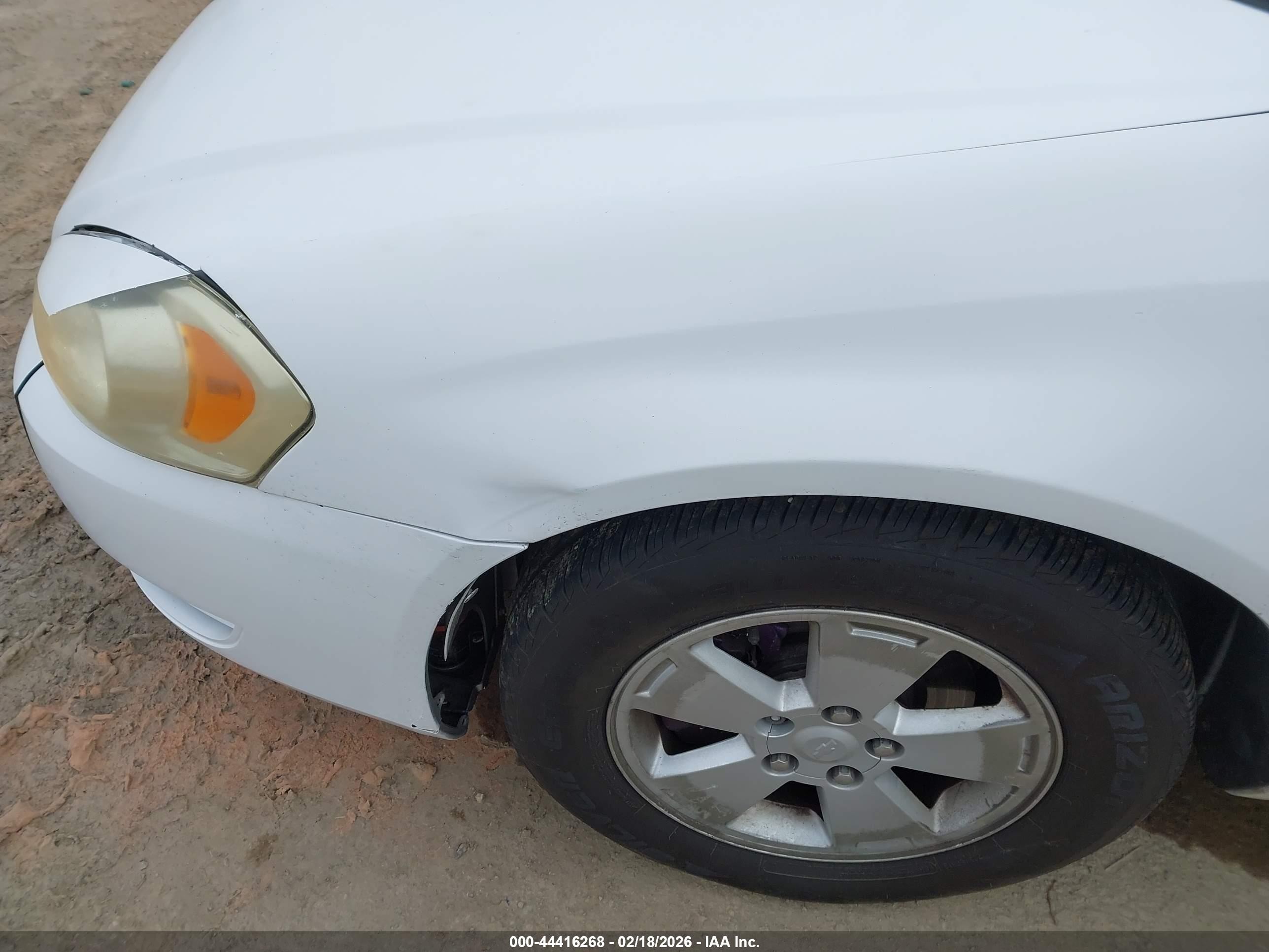 2006 Chevrolet Impala Lt White vin: 2G1WT58K269181503