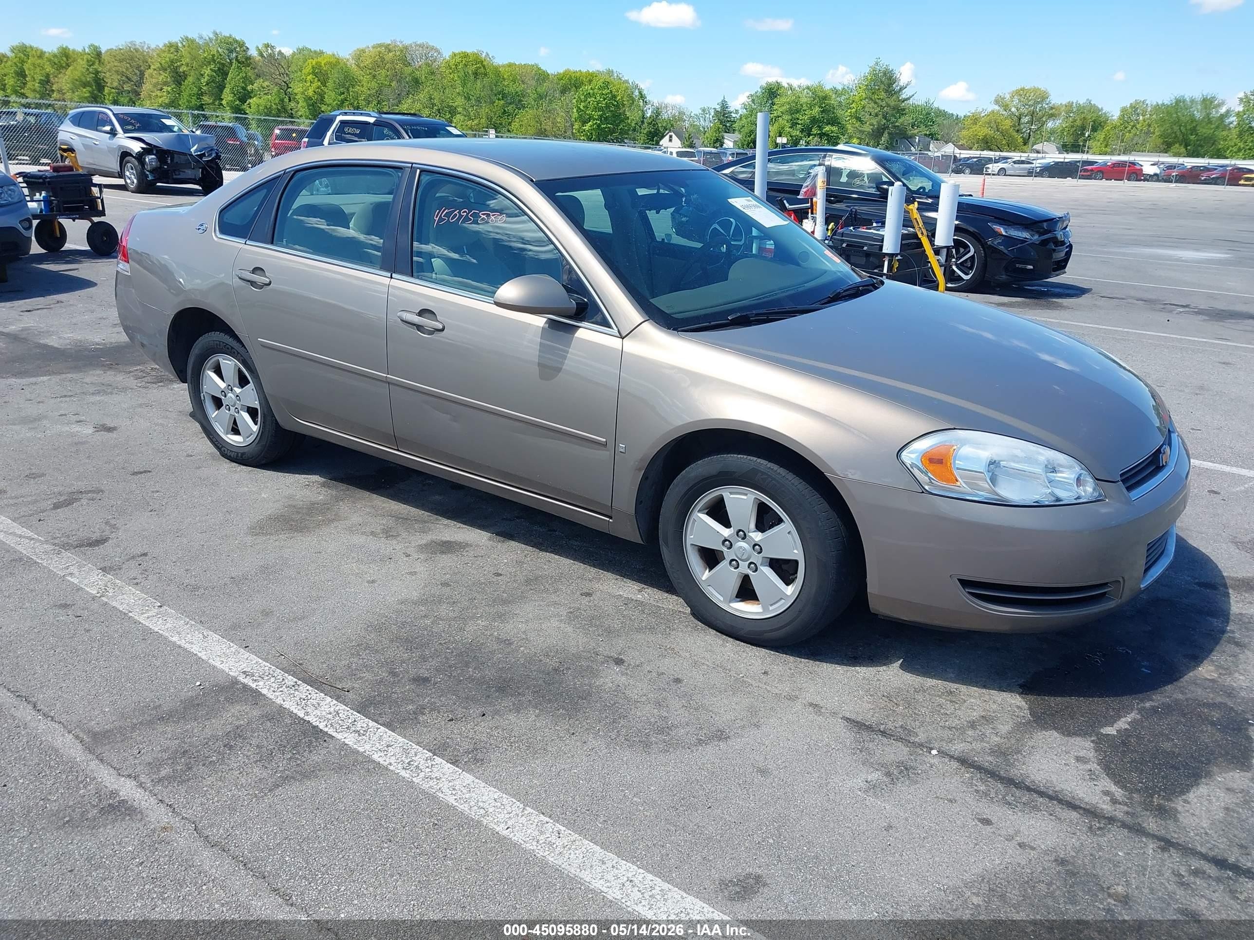 2007 Chevrolet Impala Lt Tan vin: 2G1WT58K279190235