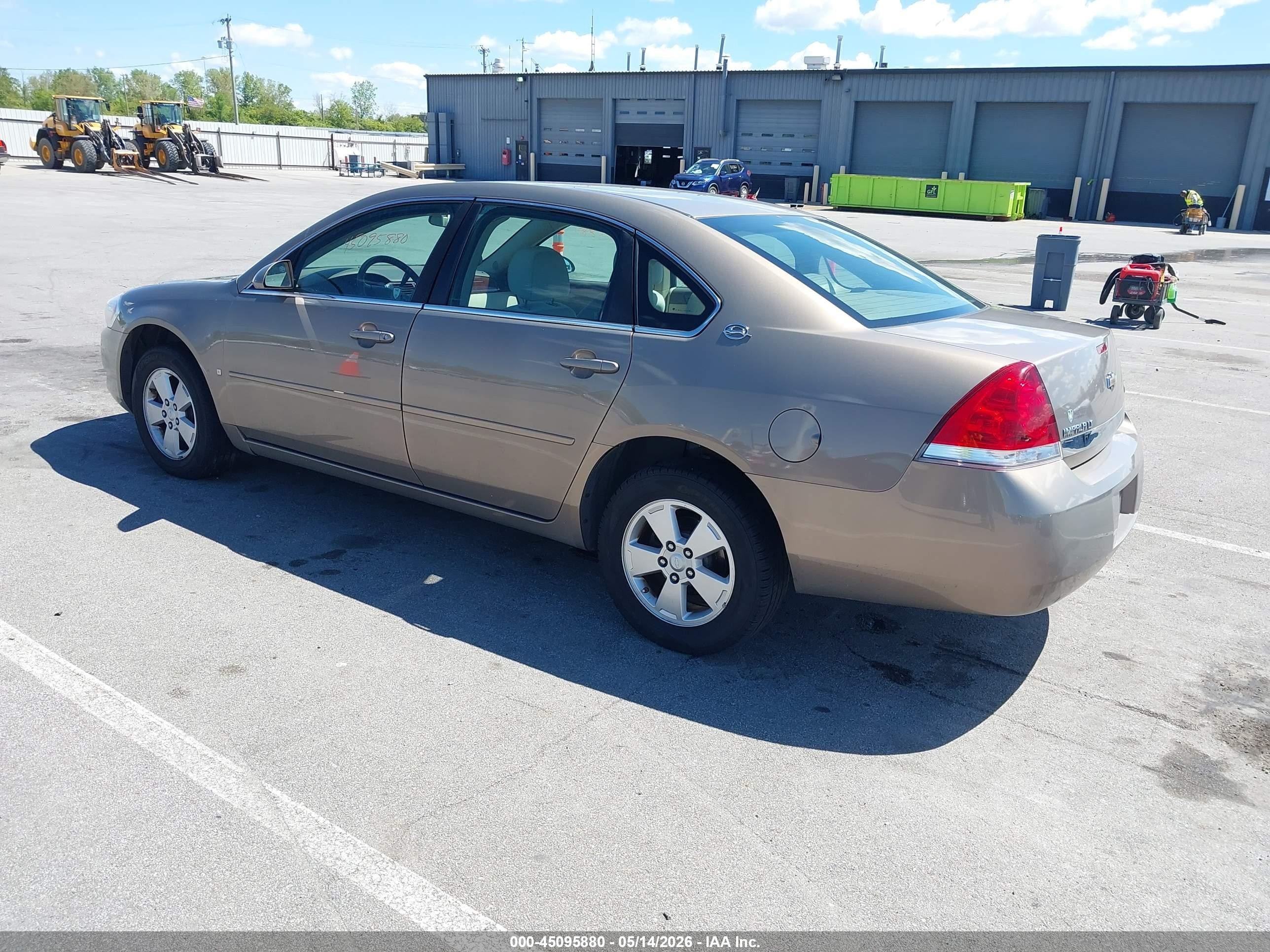 2007 Chevrolet Impala Lt Желто-коричневый vin: 2G1WT58K279190235