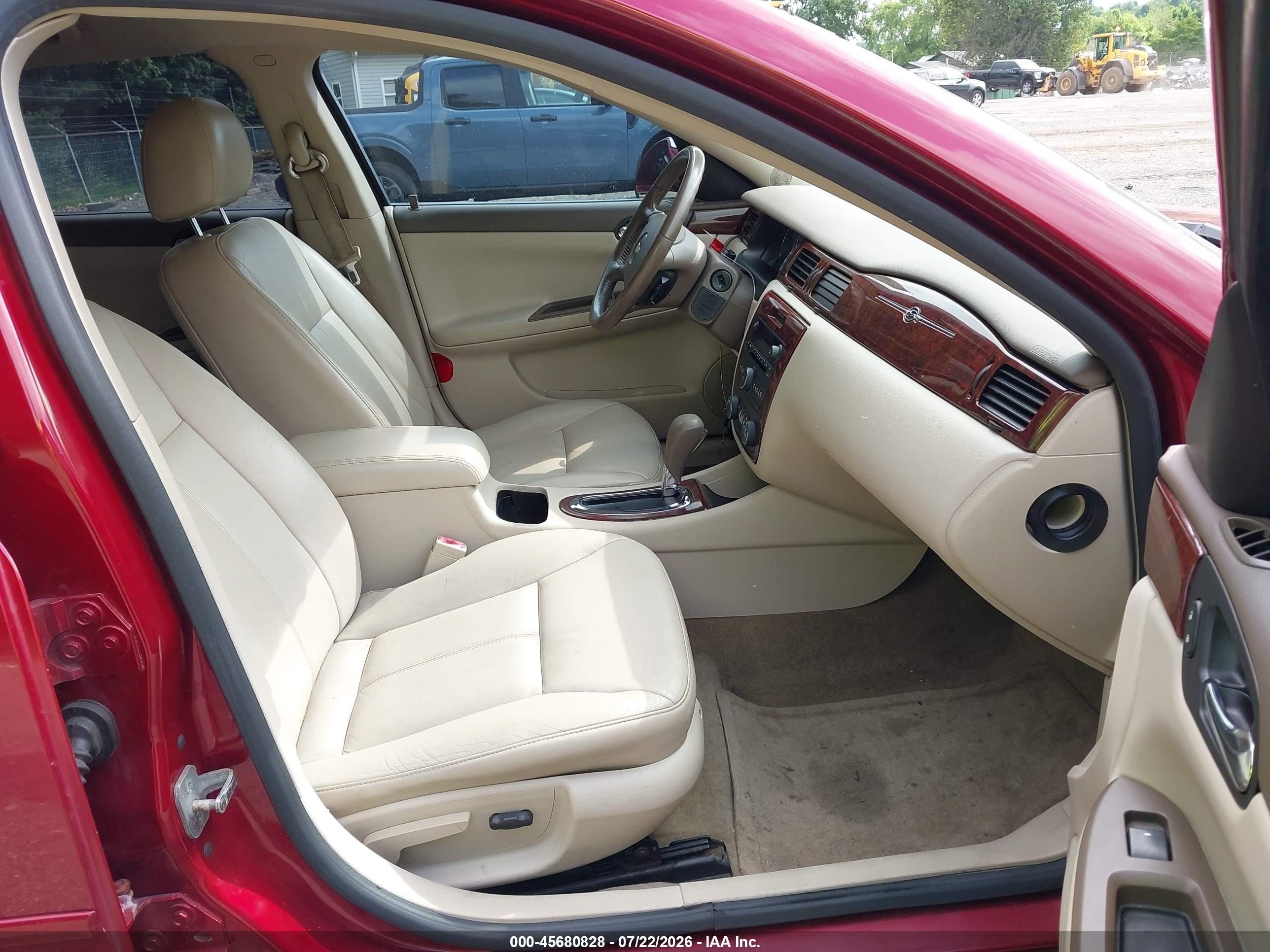 2007 Chevrolet Impala 3.5l Lt Red vin: 2G1WT58K279270182
