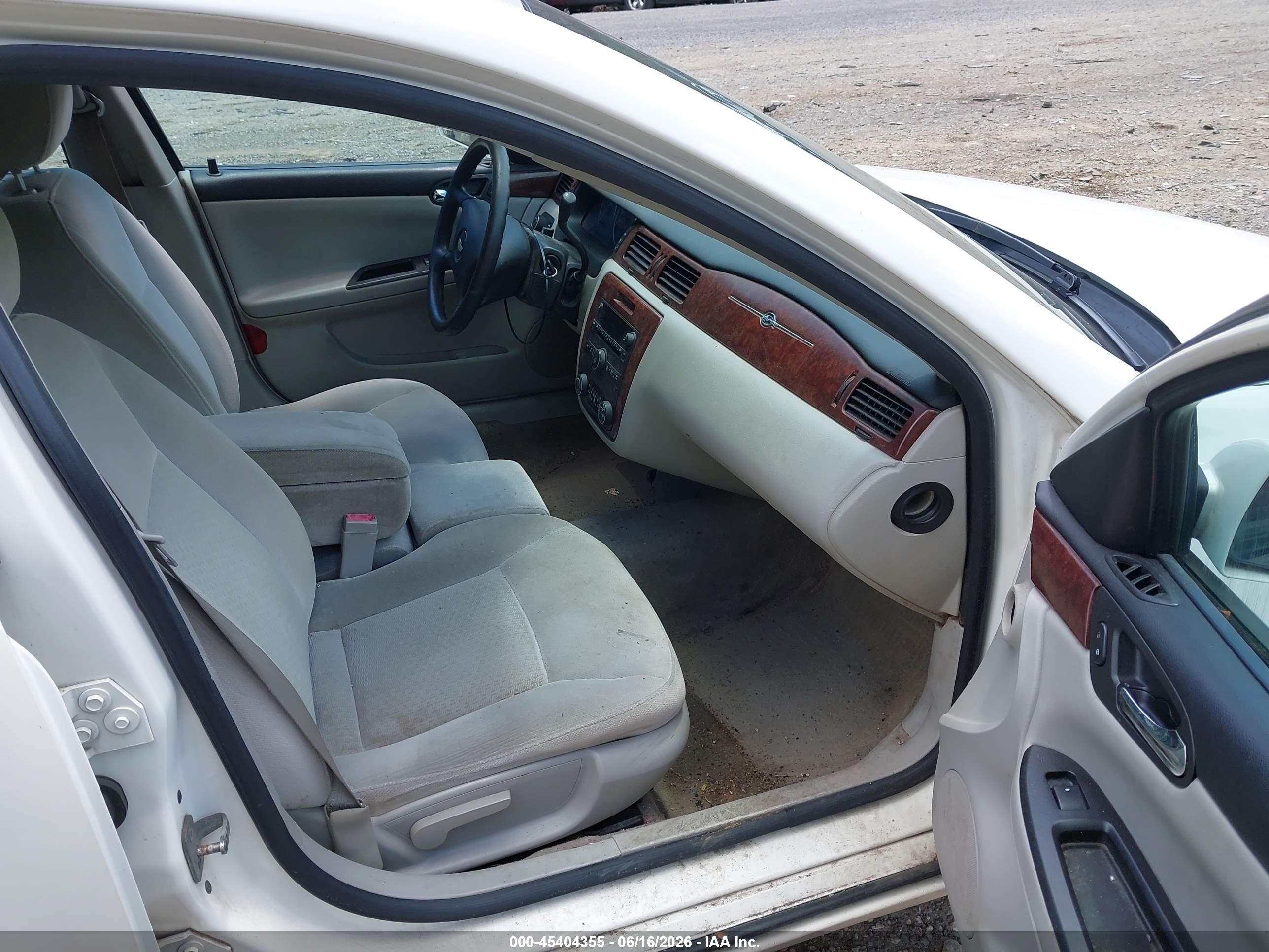 2007 Chevrolet Impala Lt White vin: 2G1WT58K279323253