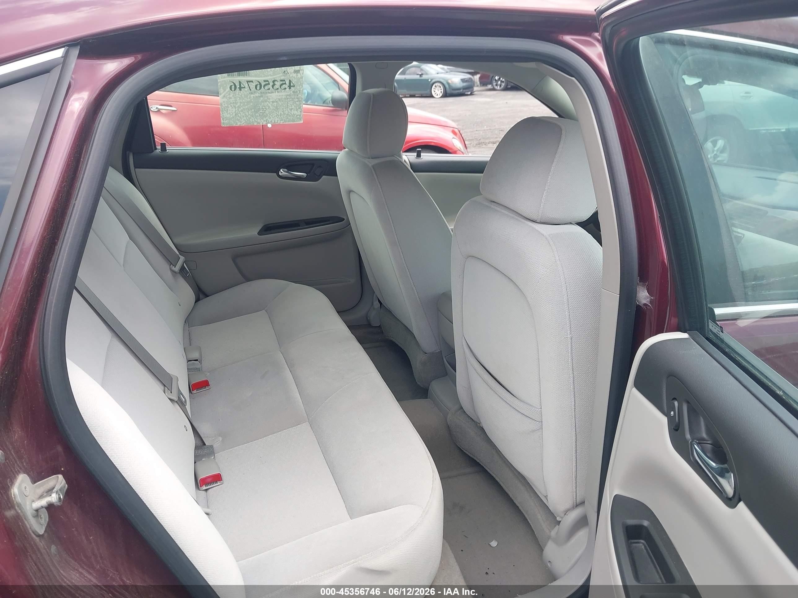 2007 Chevrolet Impala Lt Бордовый vin: 2G1WT58K279324192