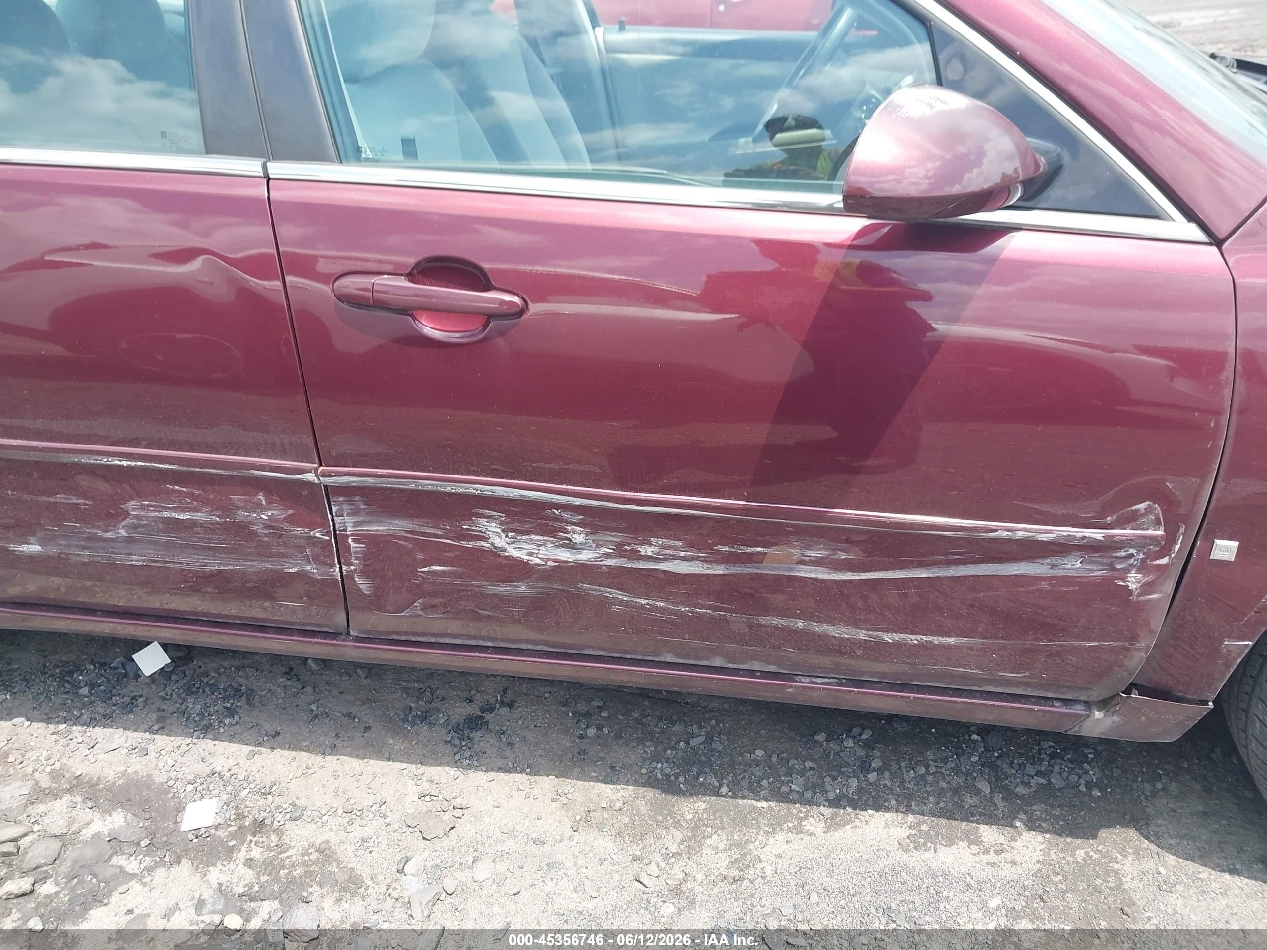 2007 Chevrolet Impala Lt Бордовый vin: 2G1WT58K279324192
