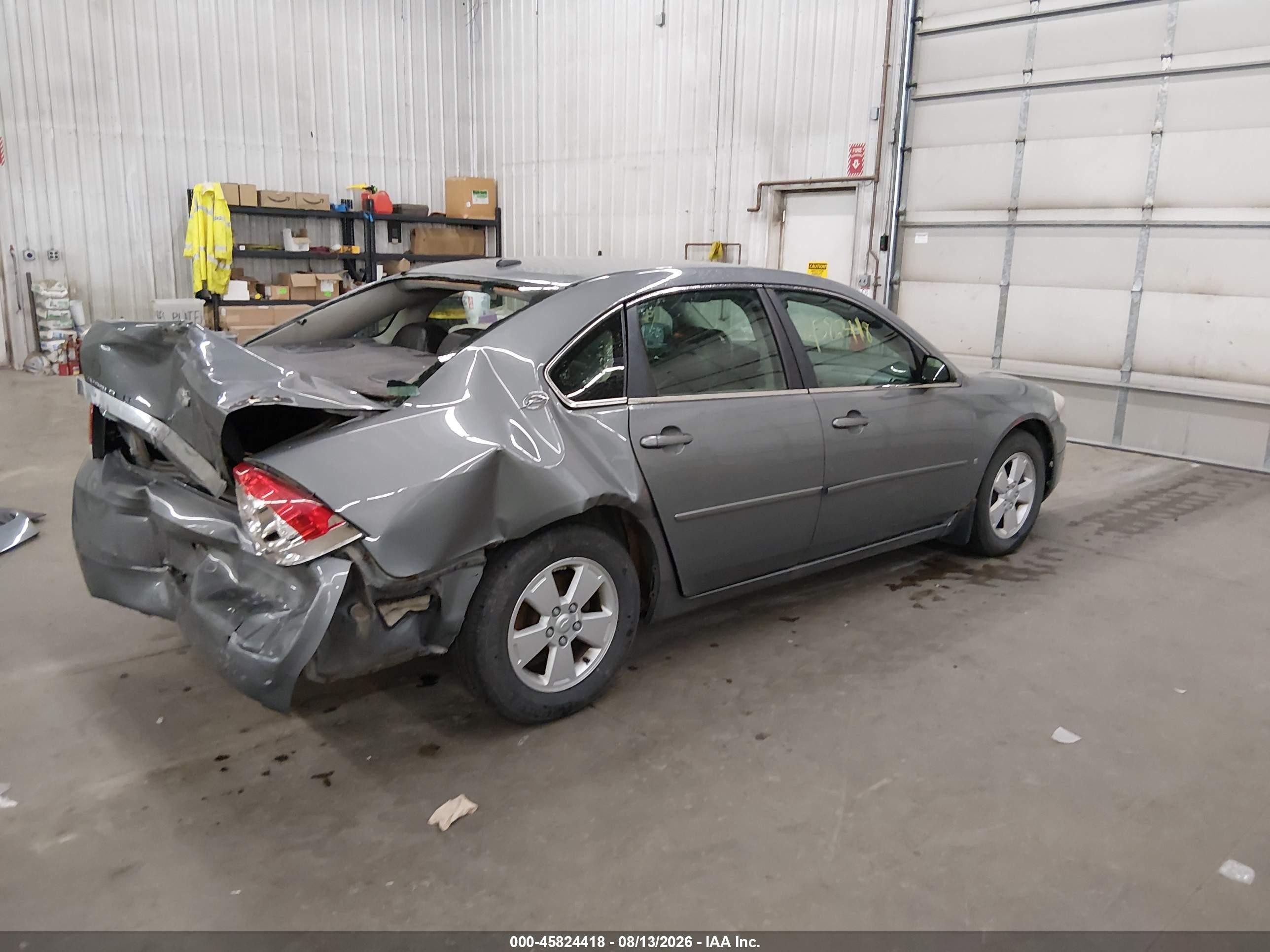 2008 Chevrolet Impala Lt Gray vin: 2G1WT58K281214811