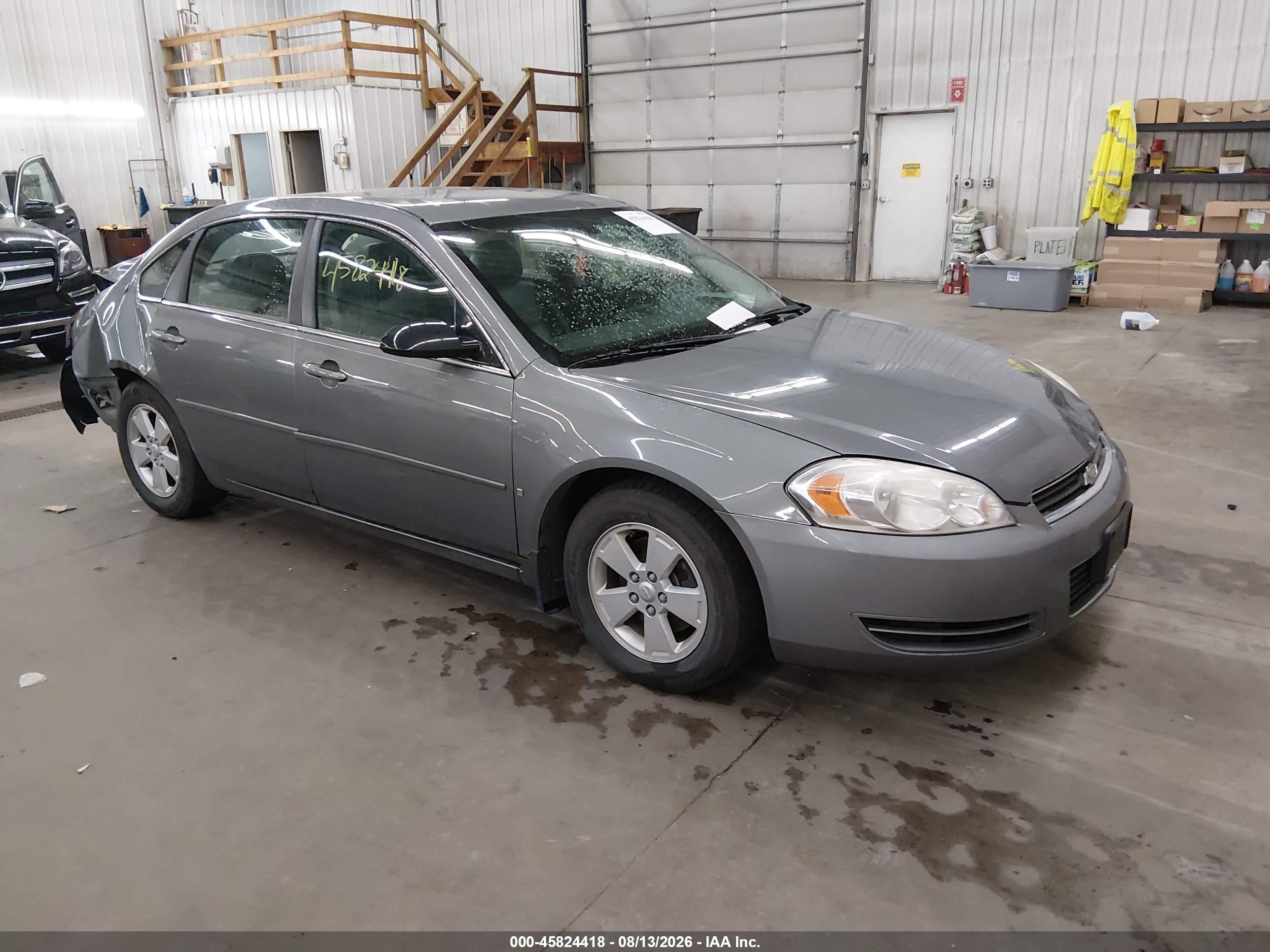 2008 Chevrolet Impala Lt Gray vin: 2G1WT58K281214811