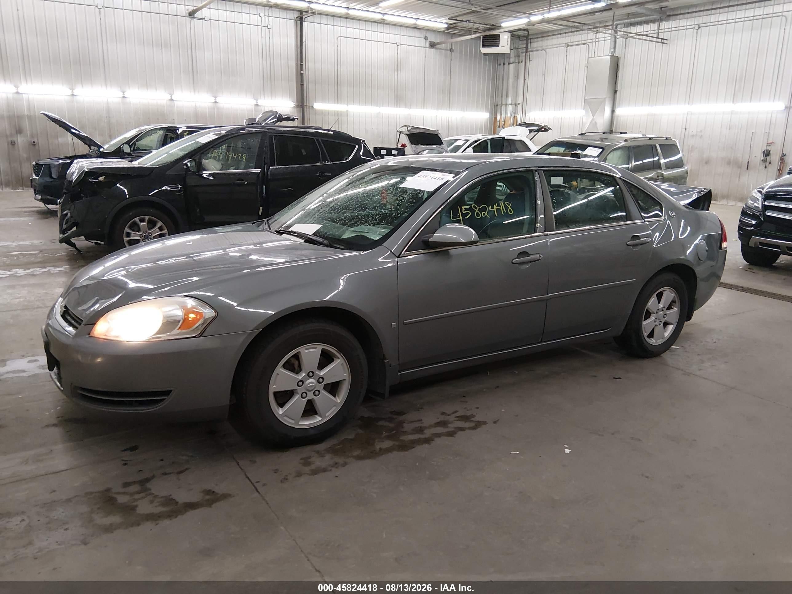2008 Chevrolet Impala Lt Gray vin: 2G1WT58K281214811