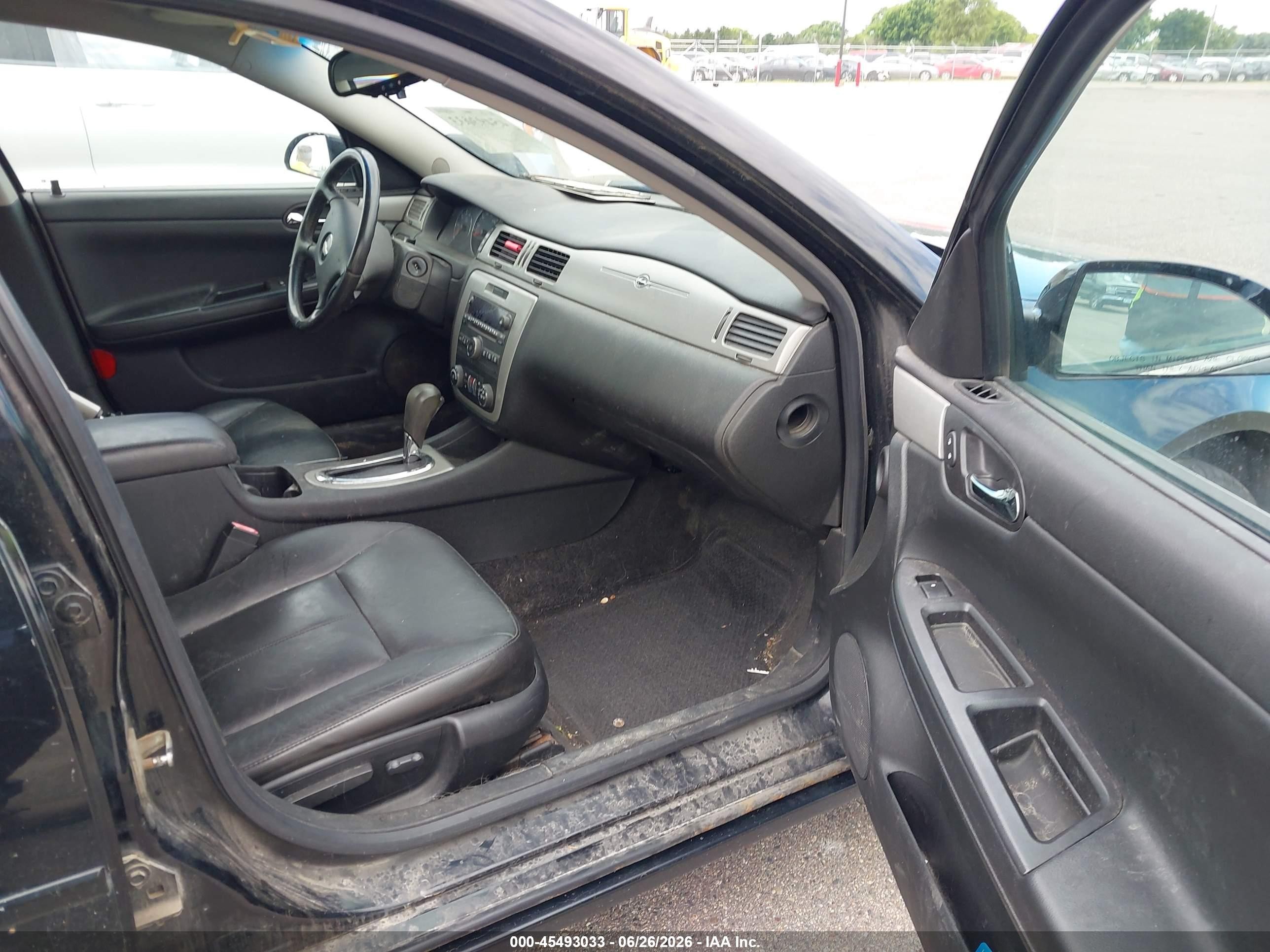 2008 Chevrolet Impala Lt Black vin: 2G1WT58K281289640