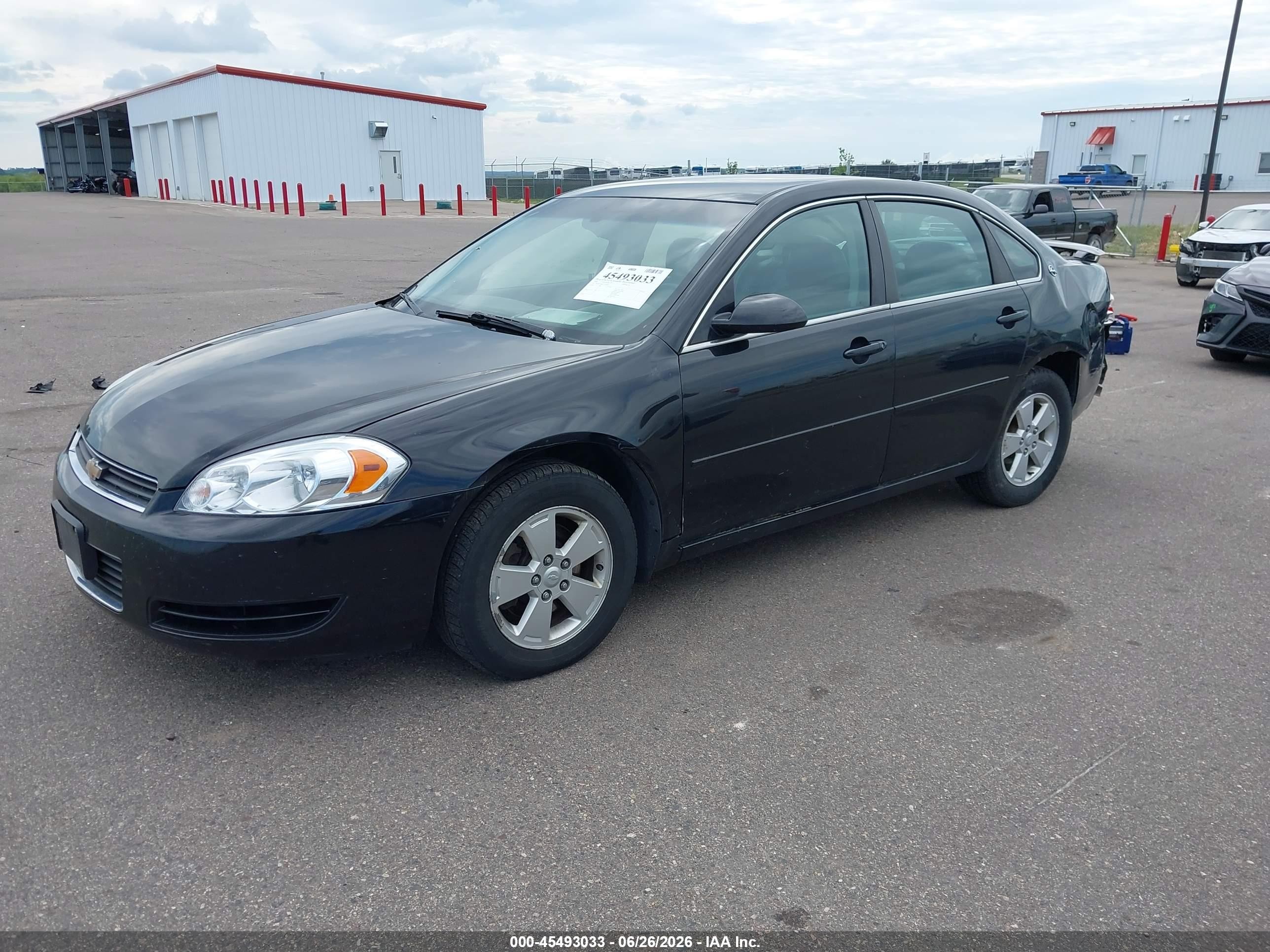 2008 Chevrolet Impala Lt Black vin: 2G1WT58K281289640