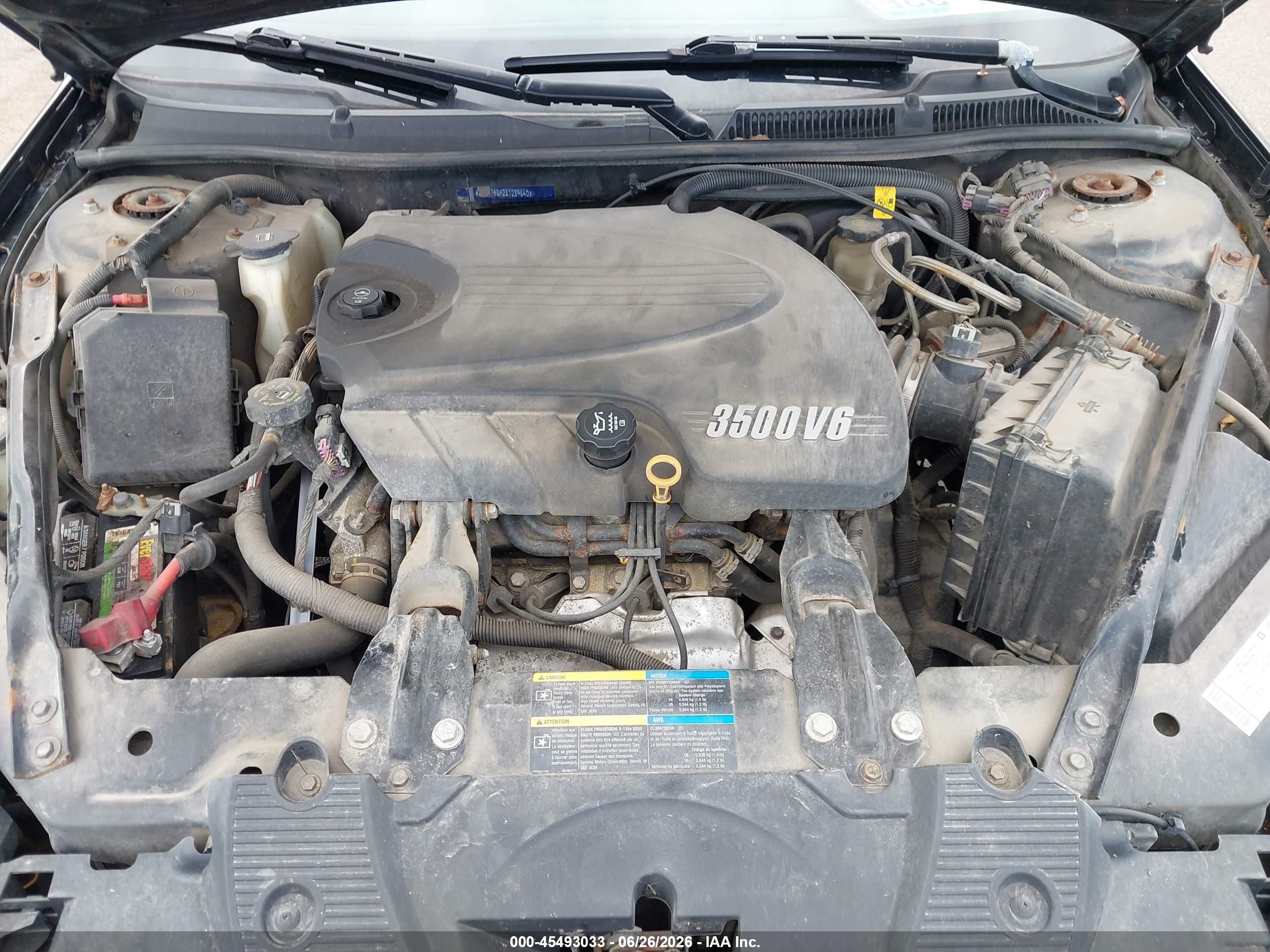 2008 Chevrolet Impala Lt Black vin: 2G1WT58K281289640