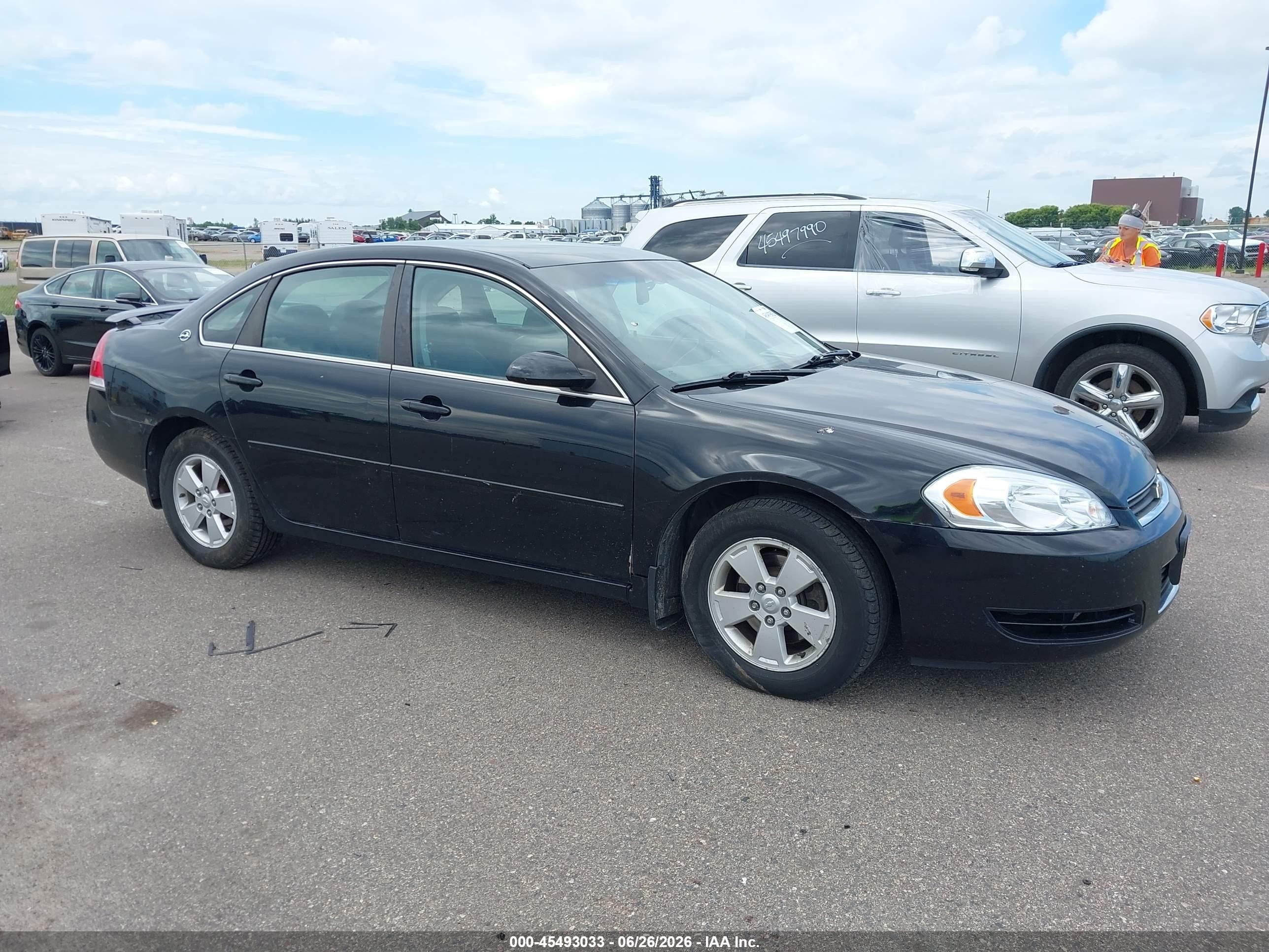 2008 Chevrolet Impala Lt Black vin: 2G1WT58K281289640