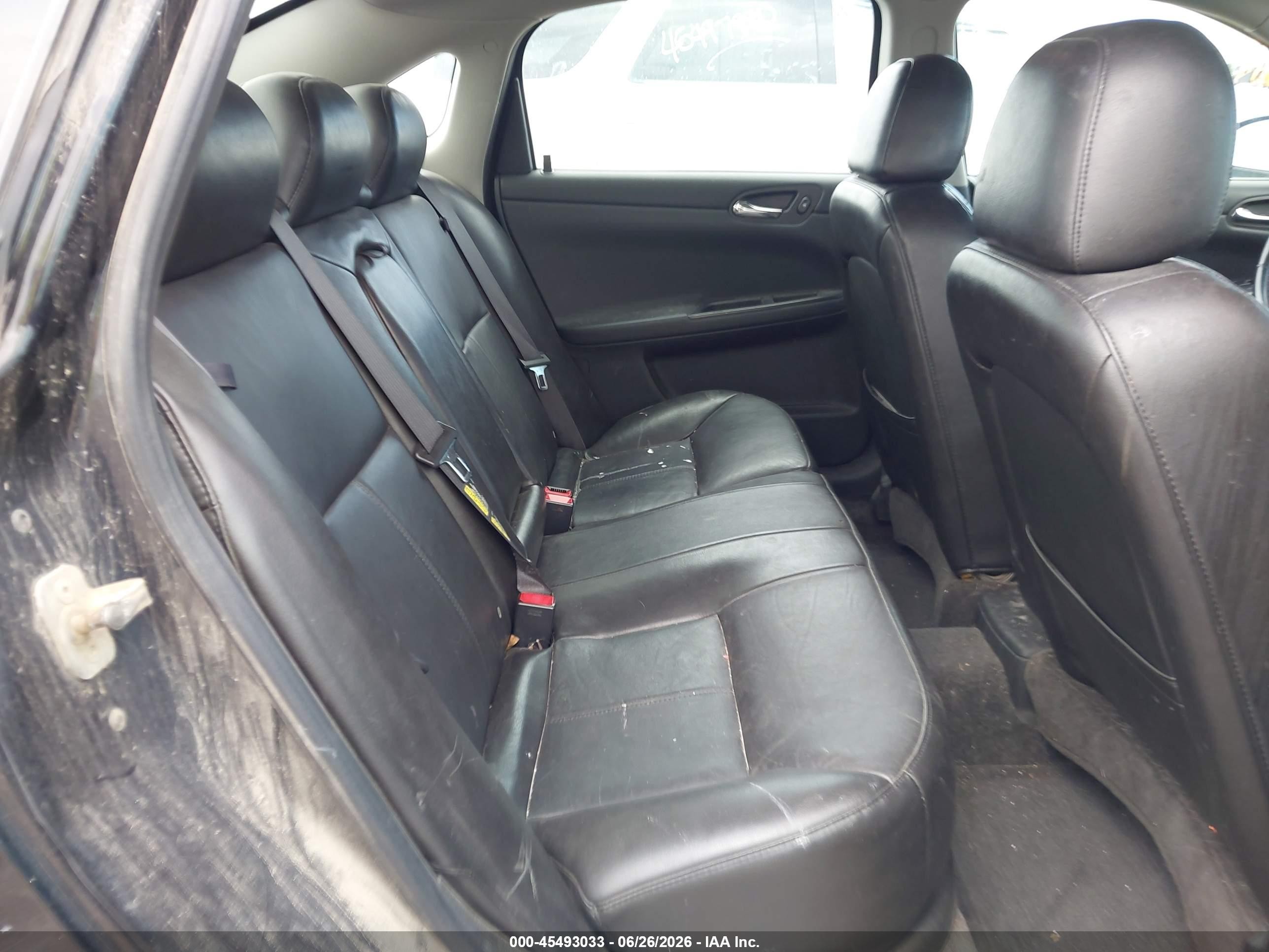 2008 Chevrolet Impala Lt Black vin: 2G1WT58K281289640