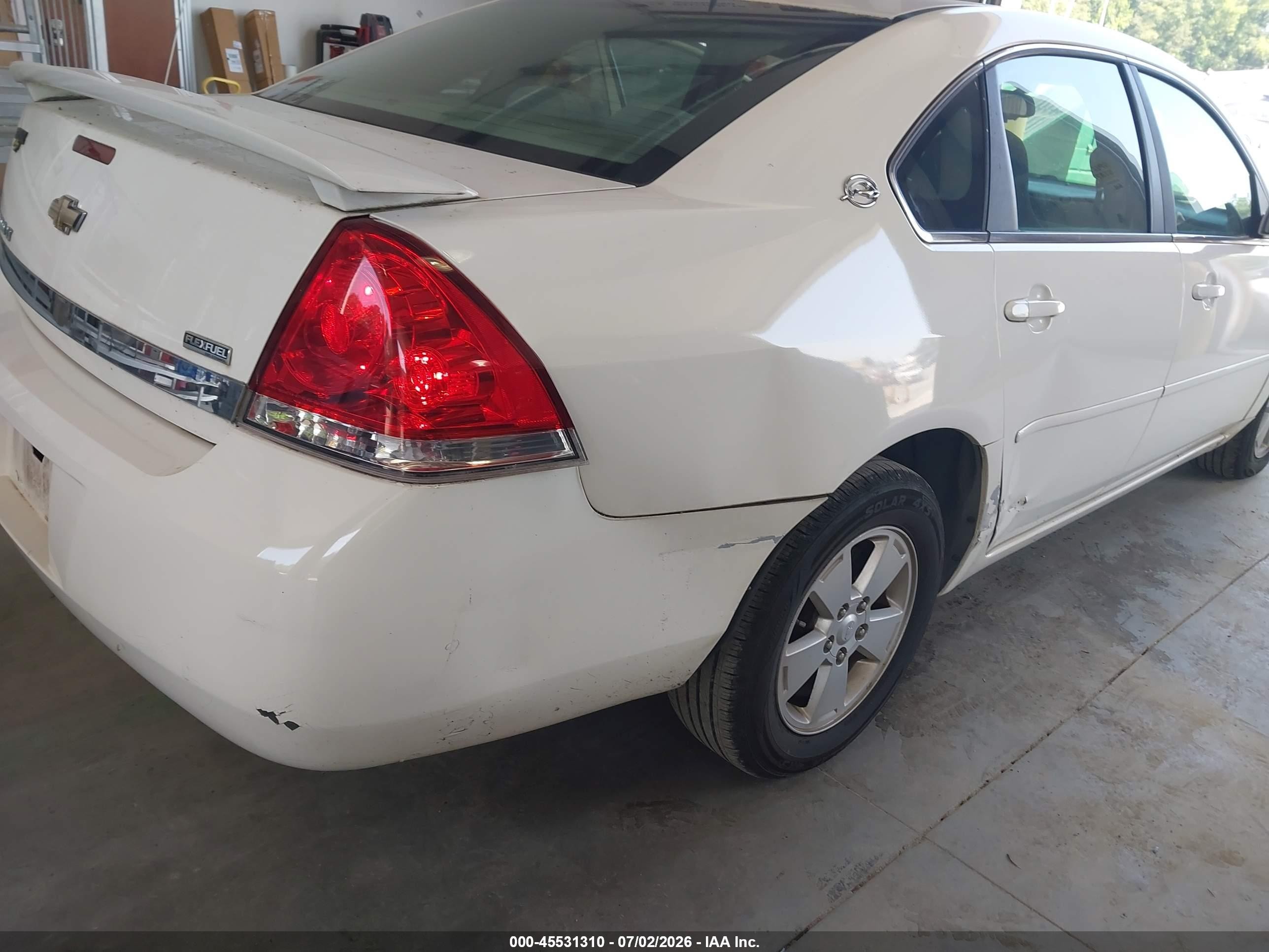 2008 Chevrolet Impala Lt White vin: 2G1WT58K281355331