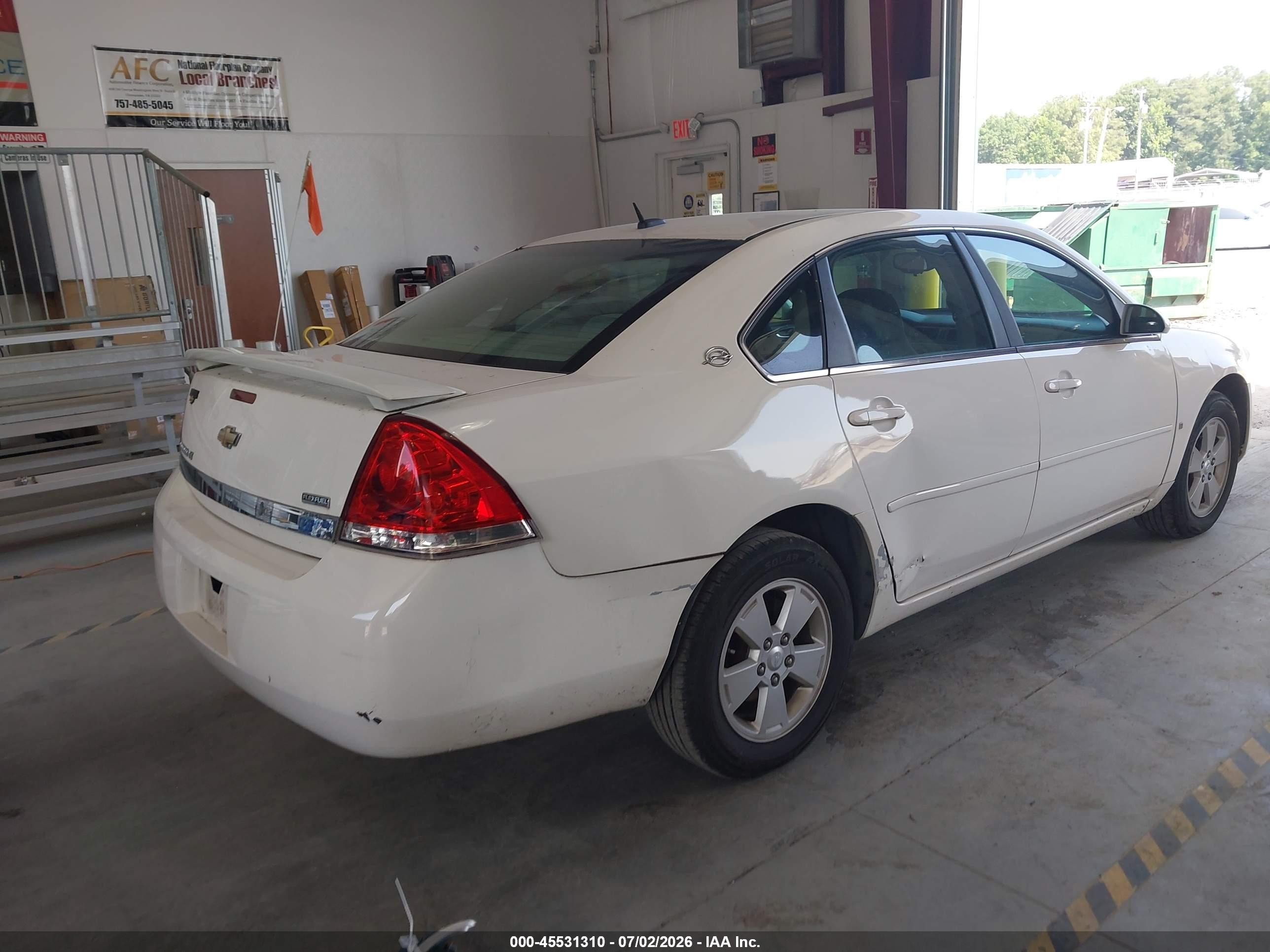 2008 Chevrolet Impala Lt White vin: 2G1WT58K281355331