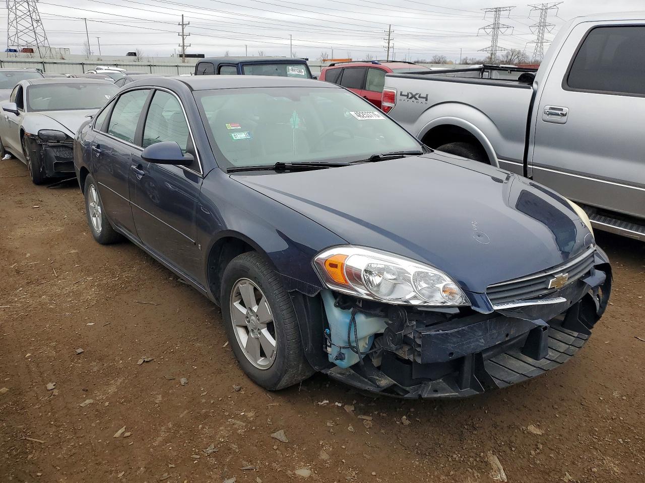 2008 Chevrolet Impala Lt Blue vin: 2G1WT58K281371111