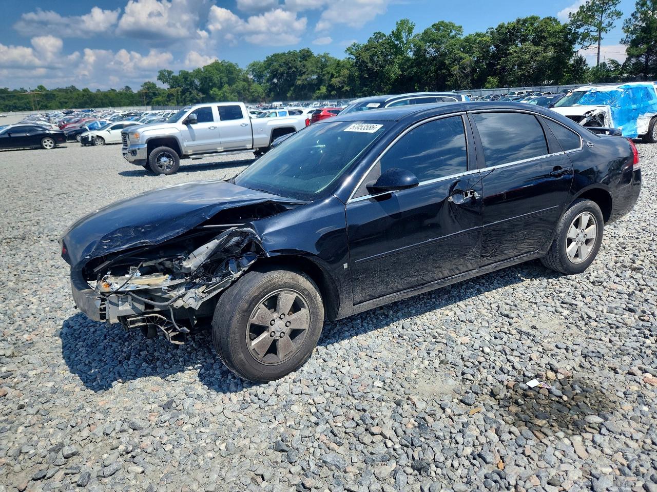 2008 Chevrolet Impala Lt Black vin: 2G1WT58K289128061