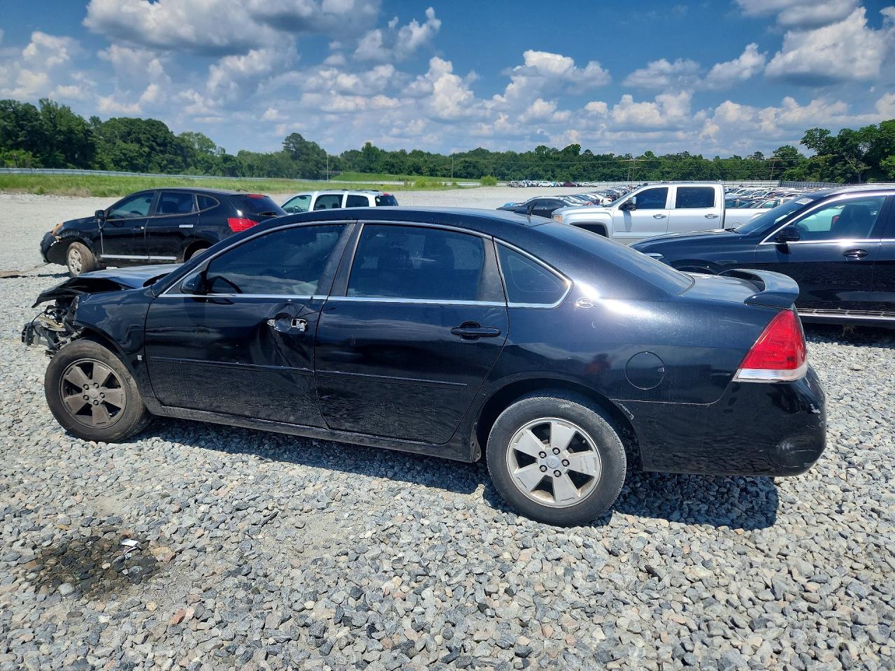 2008 Chevrolet Impala Lt Black vin: 2G1WT58K289128061