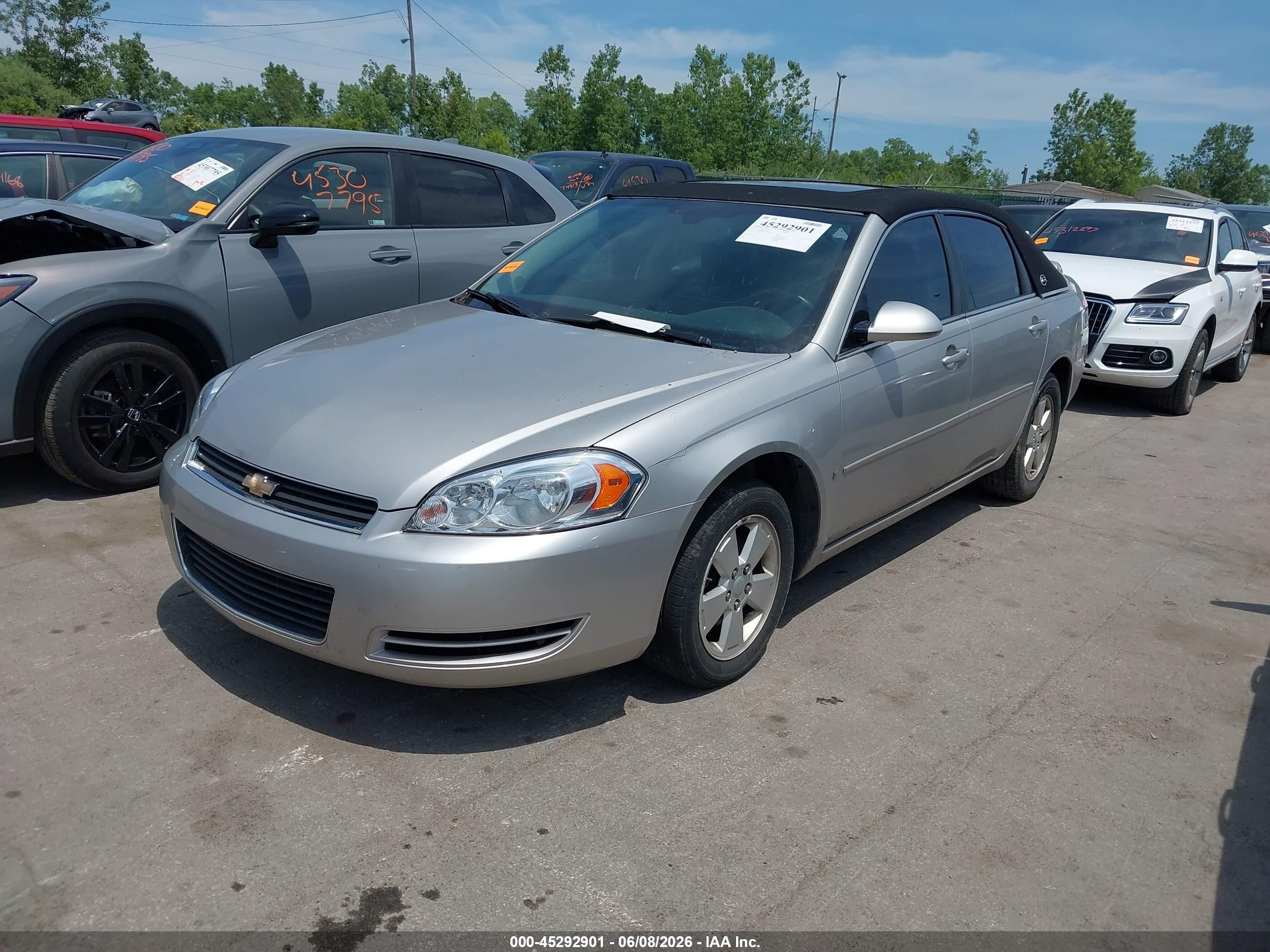2008 Chevrolet Impala Lt Silver vin: 2G1WT58K289175509
