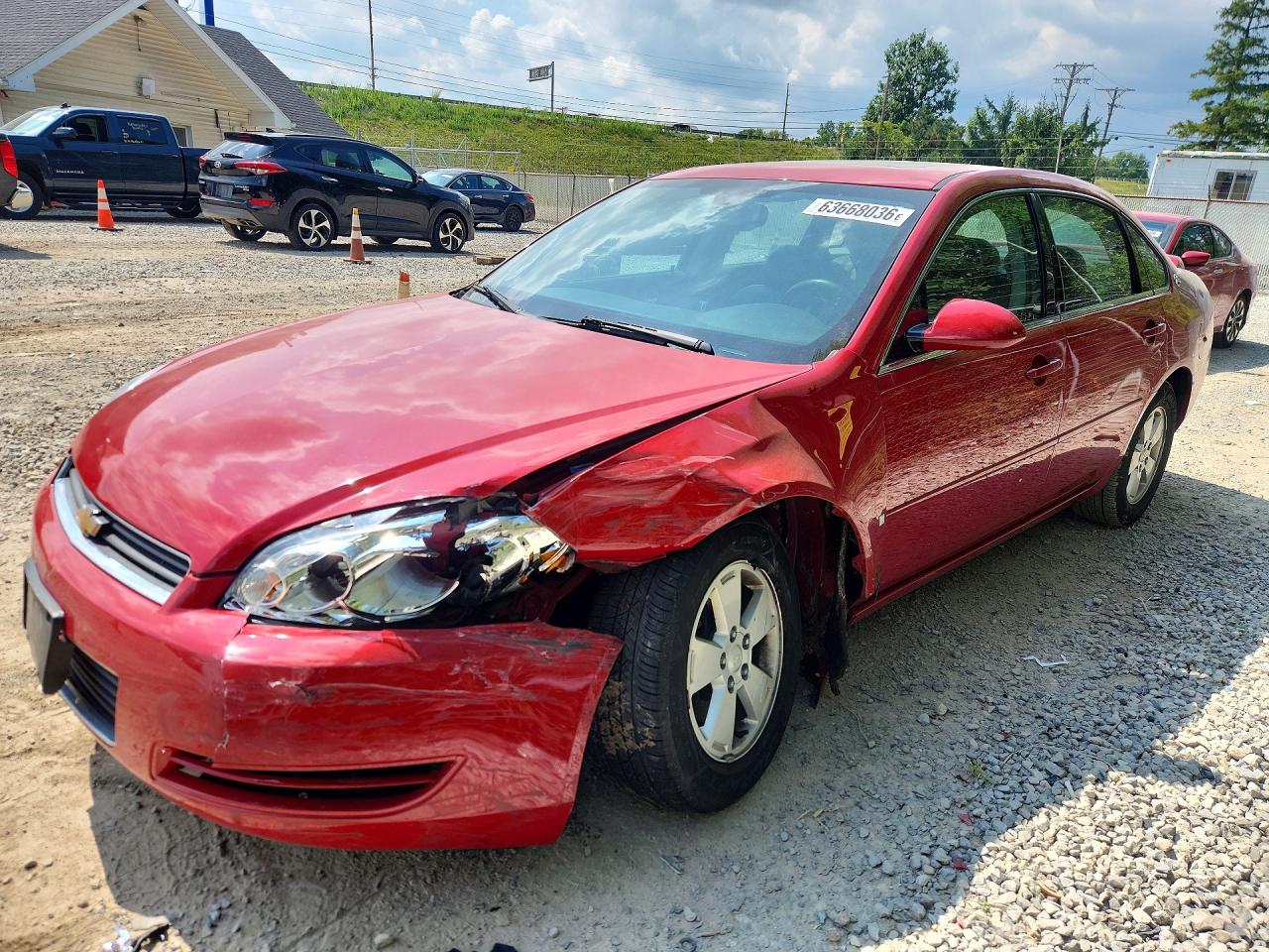 2008 Chevrolet Impala Lt Red vin: 2G1WT58K289203194