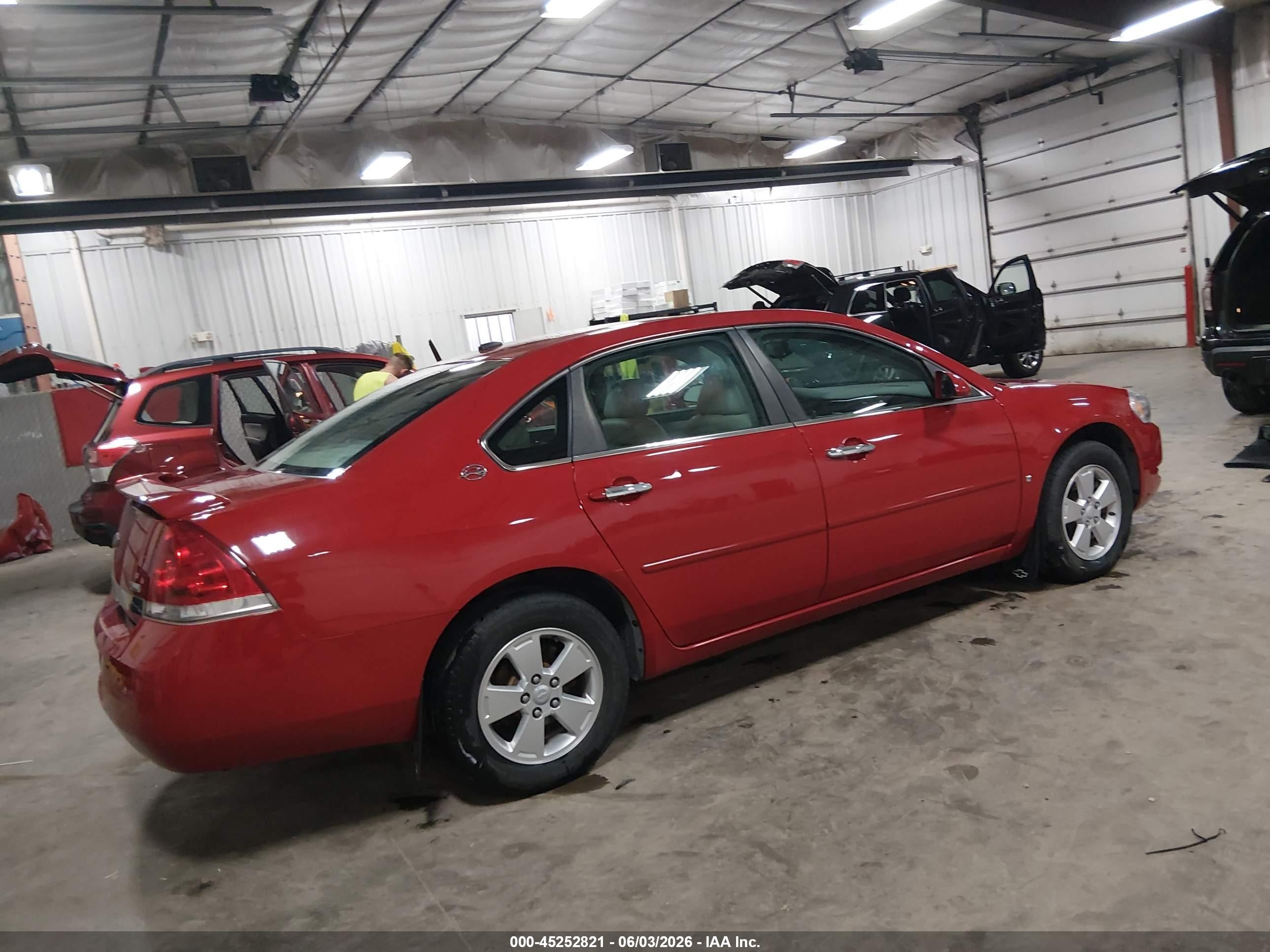 2008 Chevrolet Impala Lt Red vin: 2G1WT58K289264786