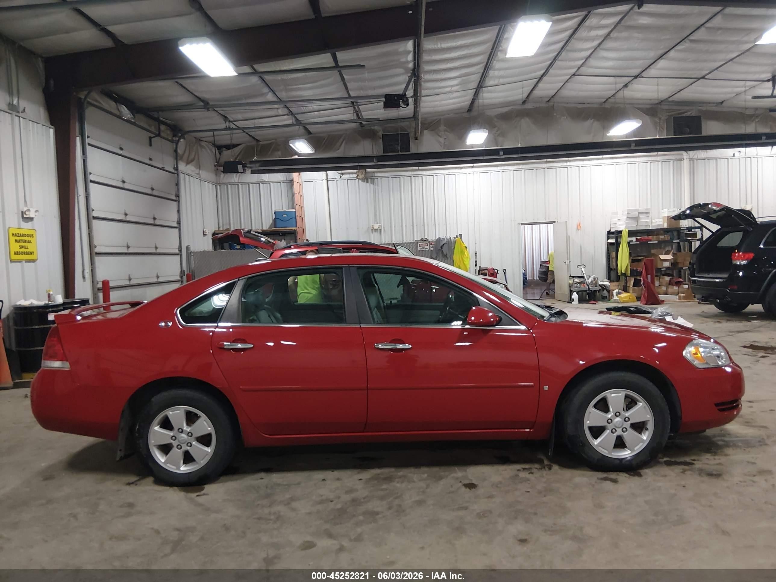 2008 Chevrolet Impala Lt Red vin: 2G1WT58K289264786