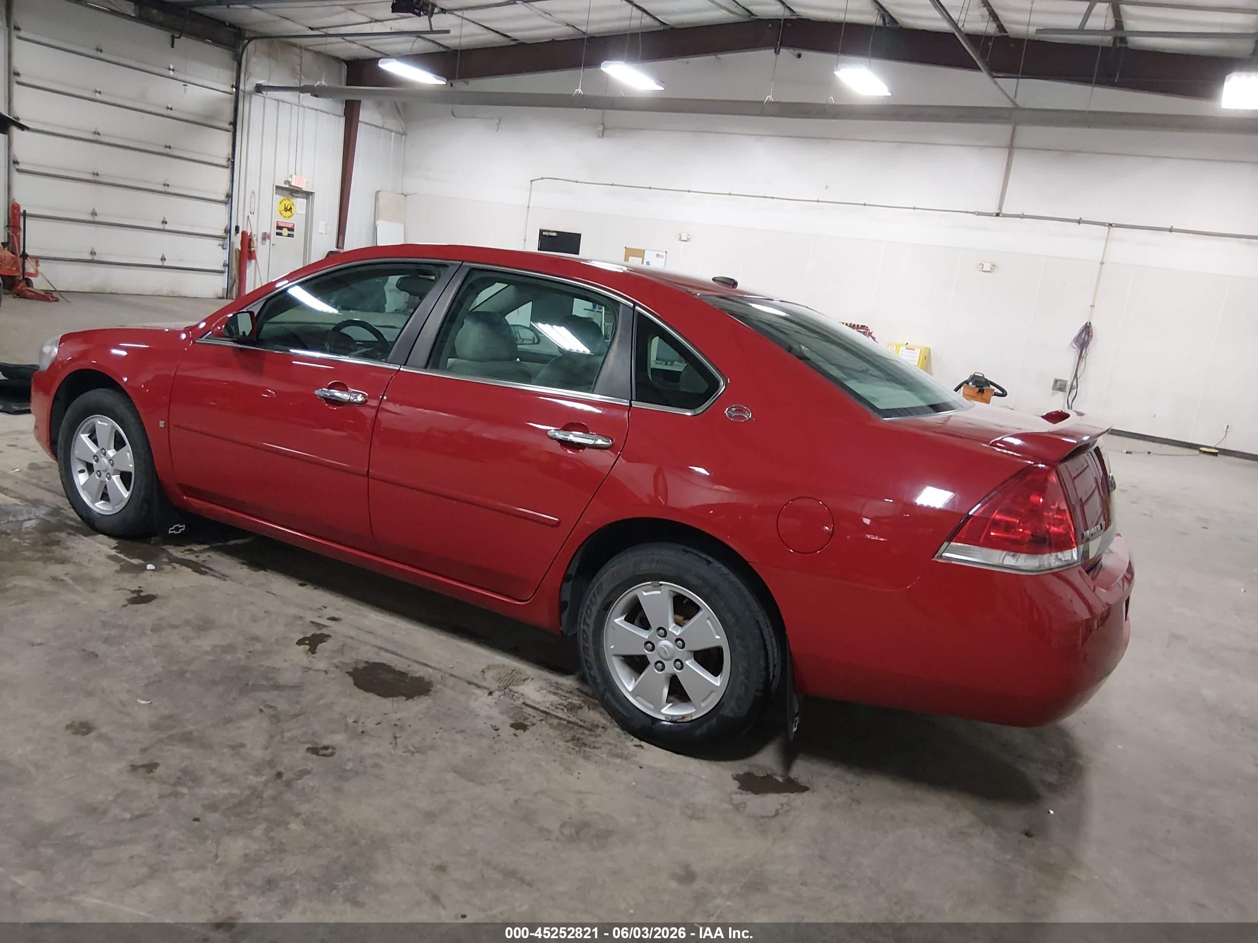 2008 Chevrolet Impala Lt Red vin: 2G1WT58K289264786