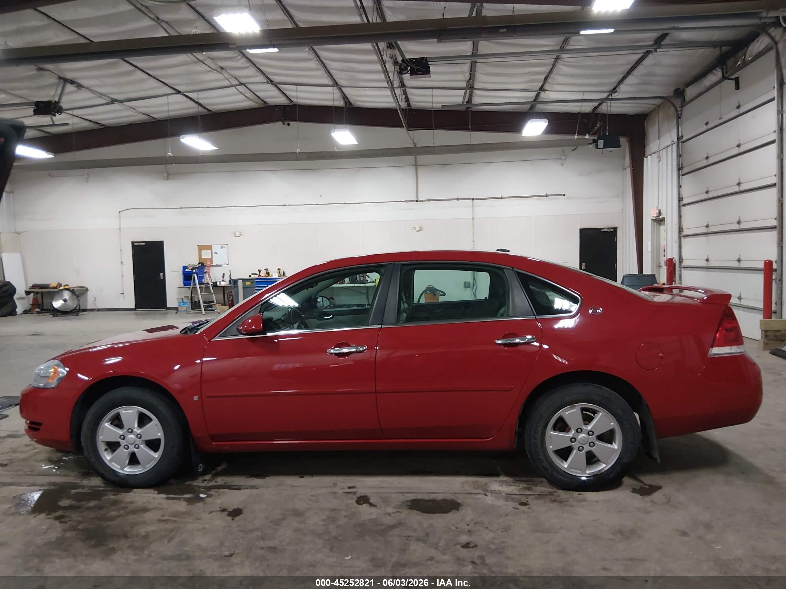 2008 Chevrolet Impala Lt Red vin: 2G1WT58K289264786