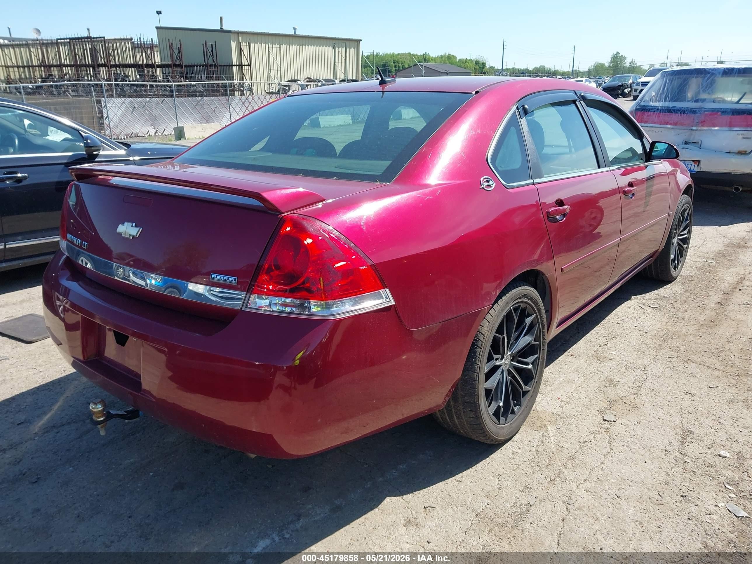 2008 Chevrolet Impala Lt Red vin: 2G1WT58K289269437