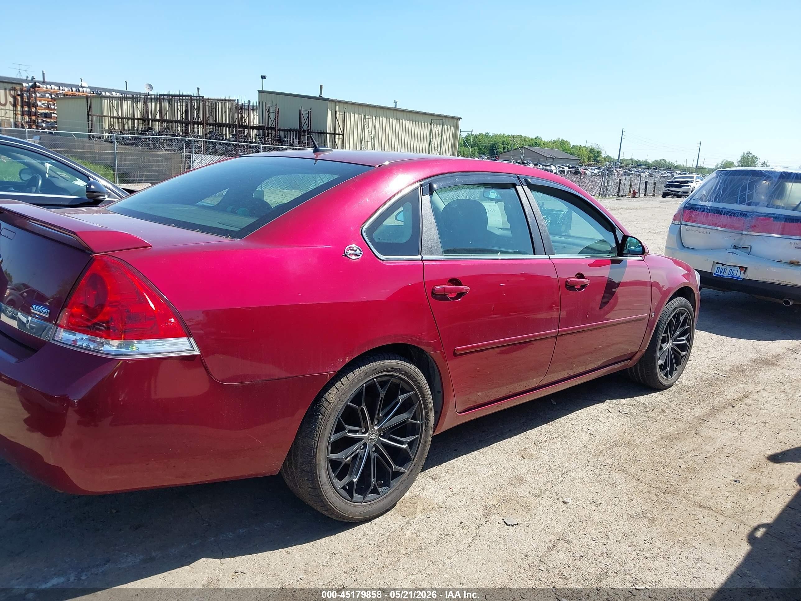 2008 Chevrolet Impala Lt Red vin: 2G1WT58K289269437