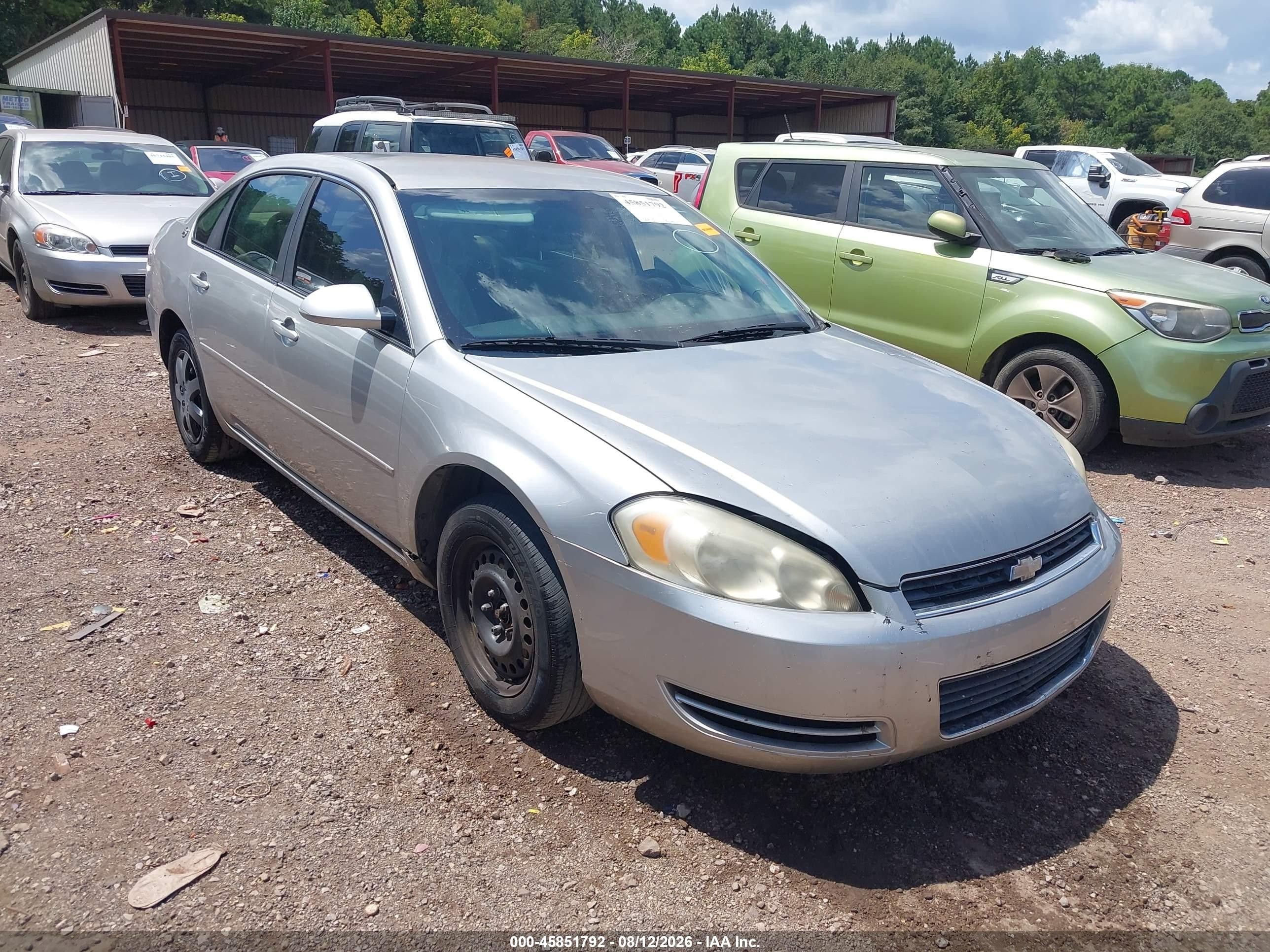 2006 Chevrolet Impala Lt Серебряный vin: 2G1WT58K369107958