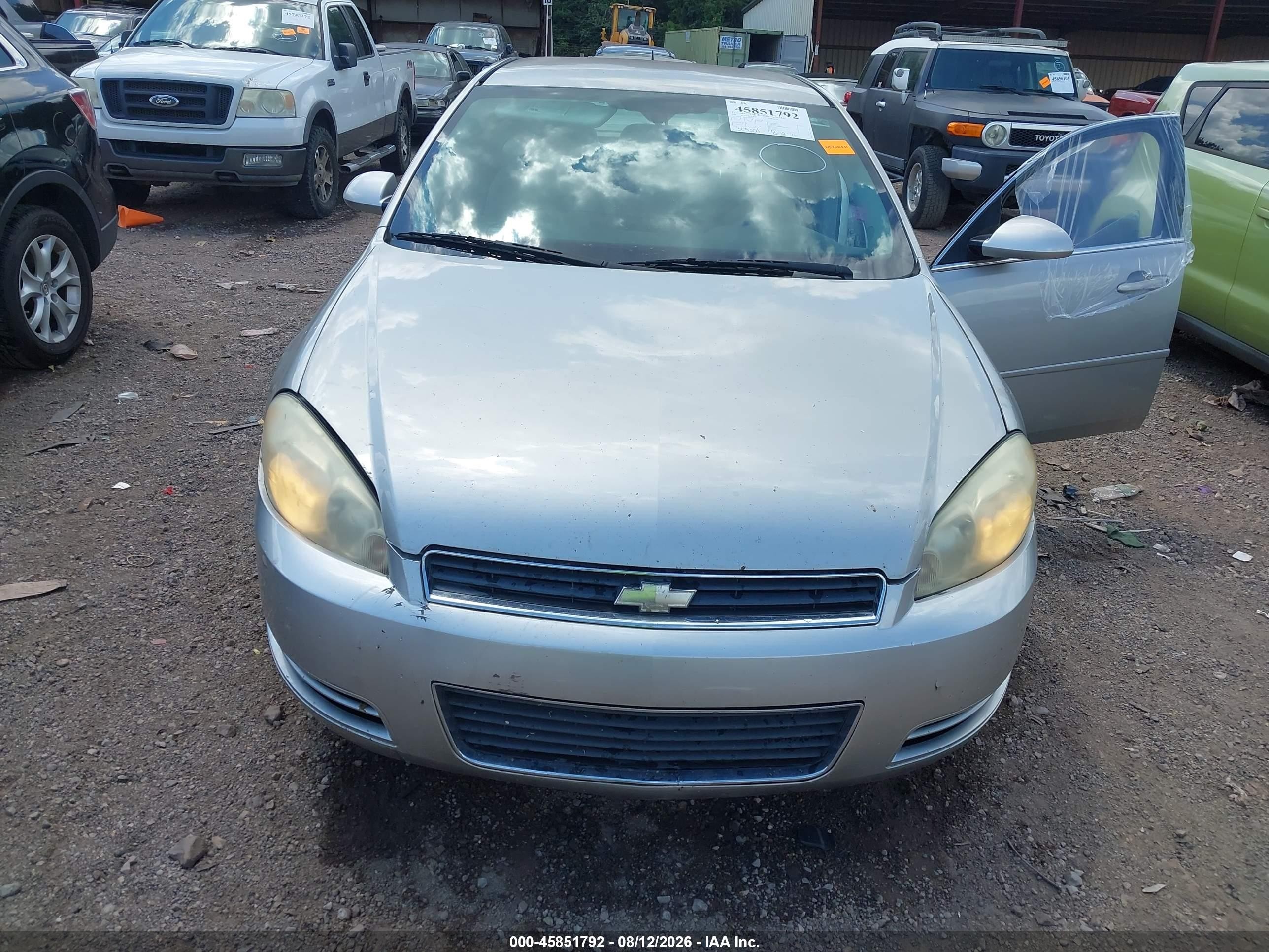 2006 Chevrolet Impala Lt Серебряный vin: 2G1WT58K369107958
