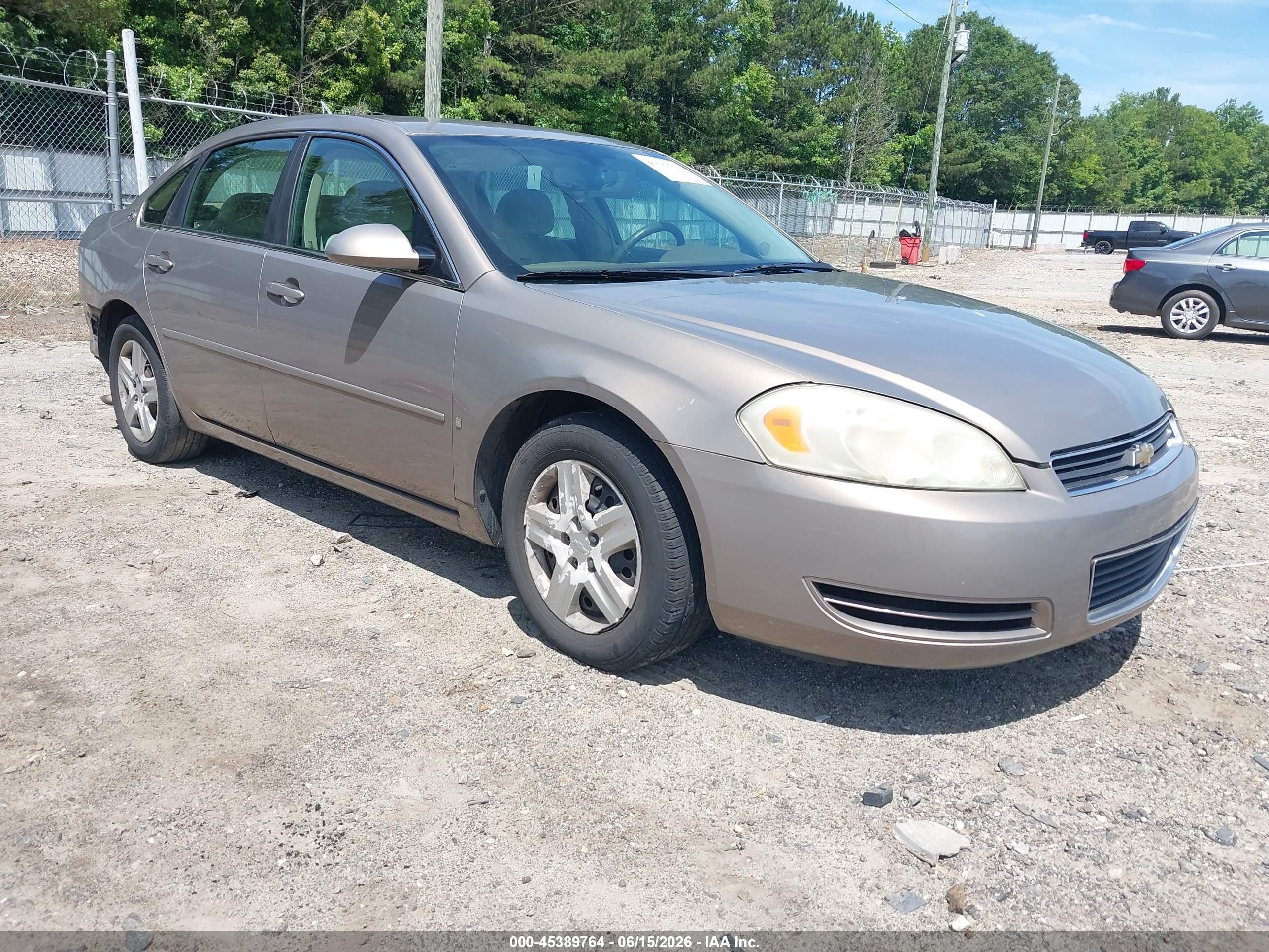 2006 Chevrolet Impala Lt Brown vin: 2G1WT58K369300997