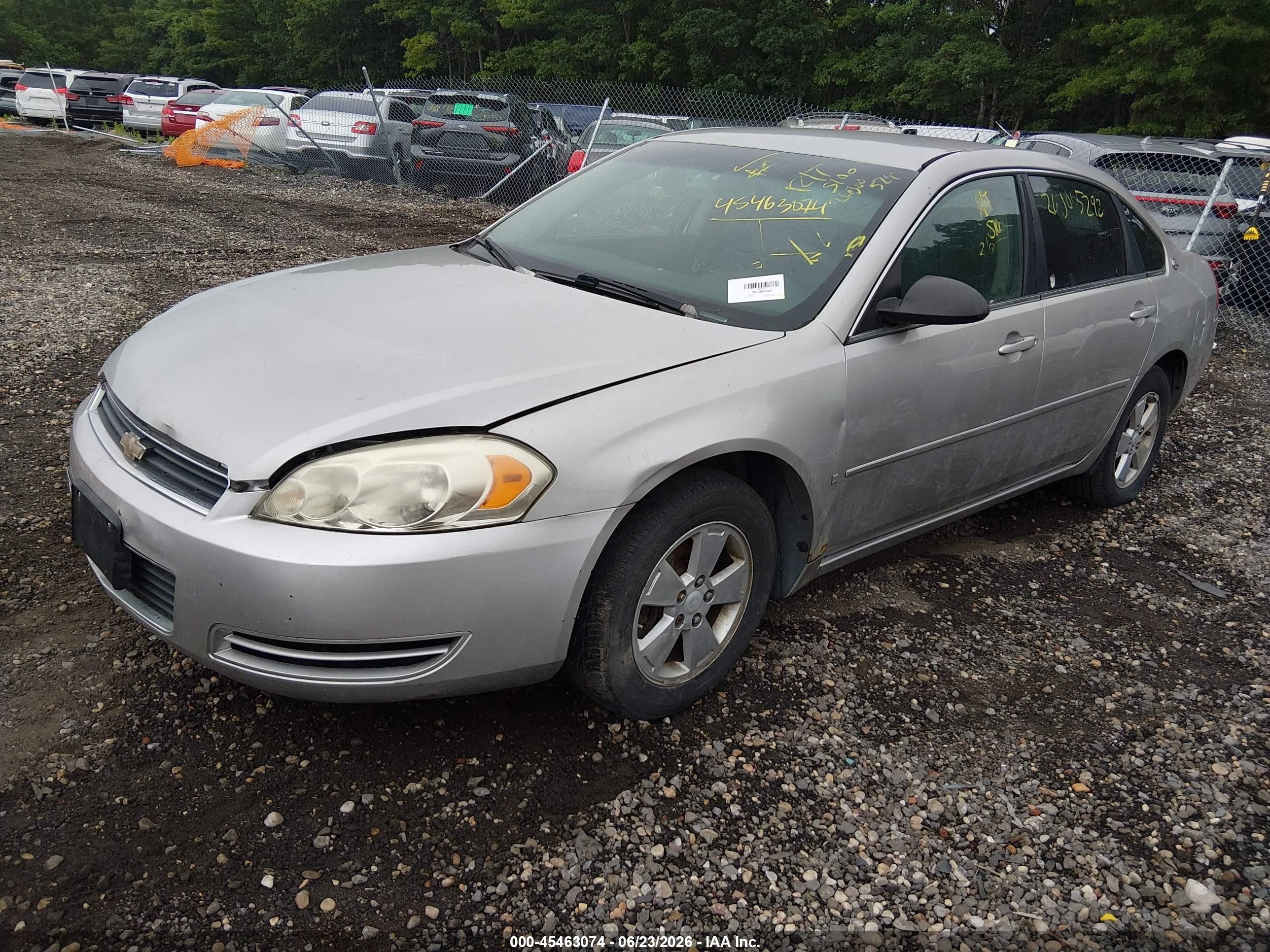 2007 Chevrolet Impala 3.5l Lt Серый vin: 2G1WT58K379229611