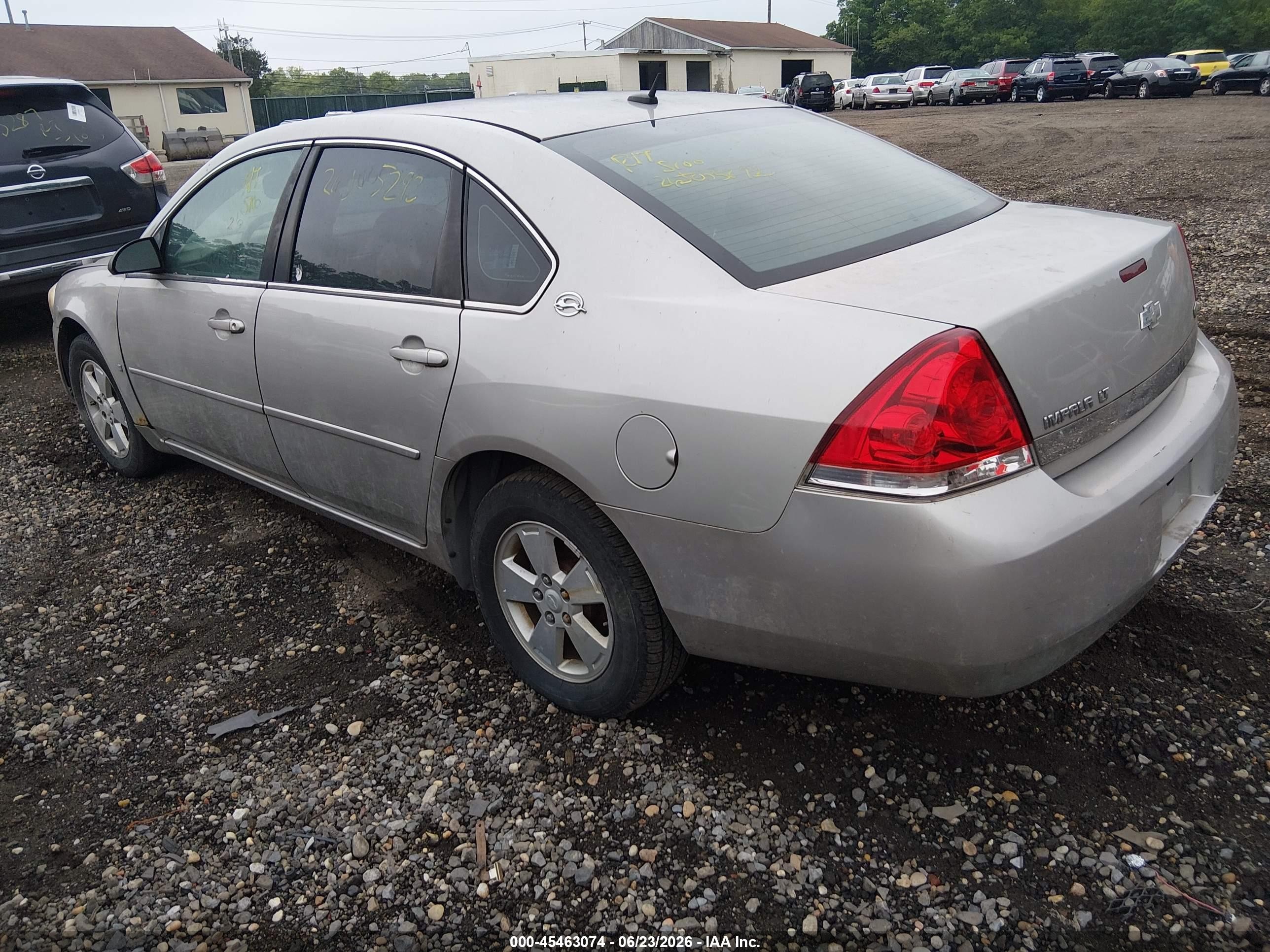2007 Chevrolet Impala 3.5l Lt Серый vin: 2G1WT58K379229611