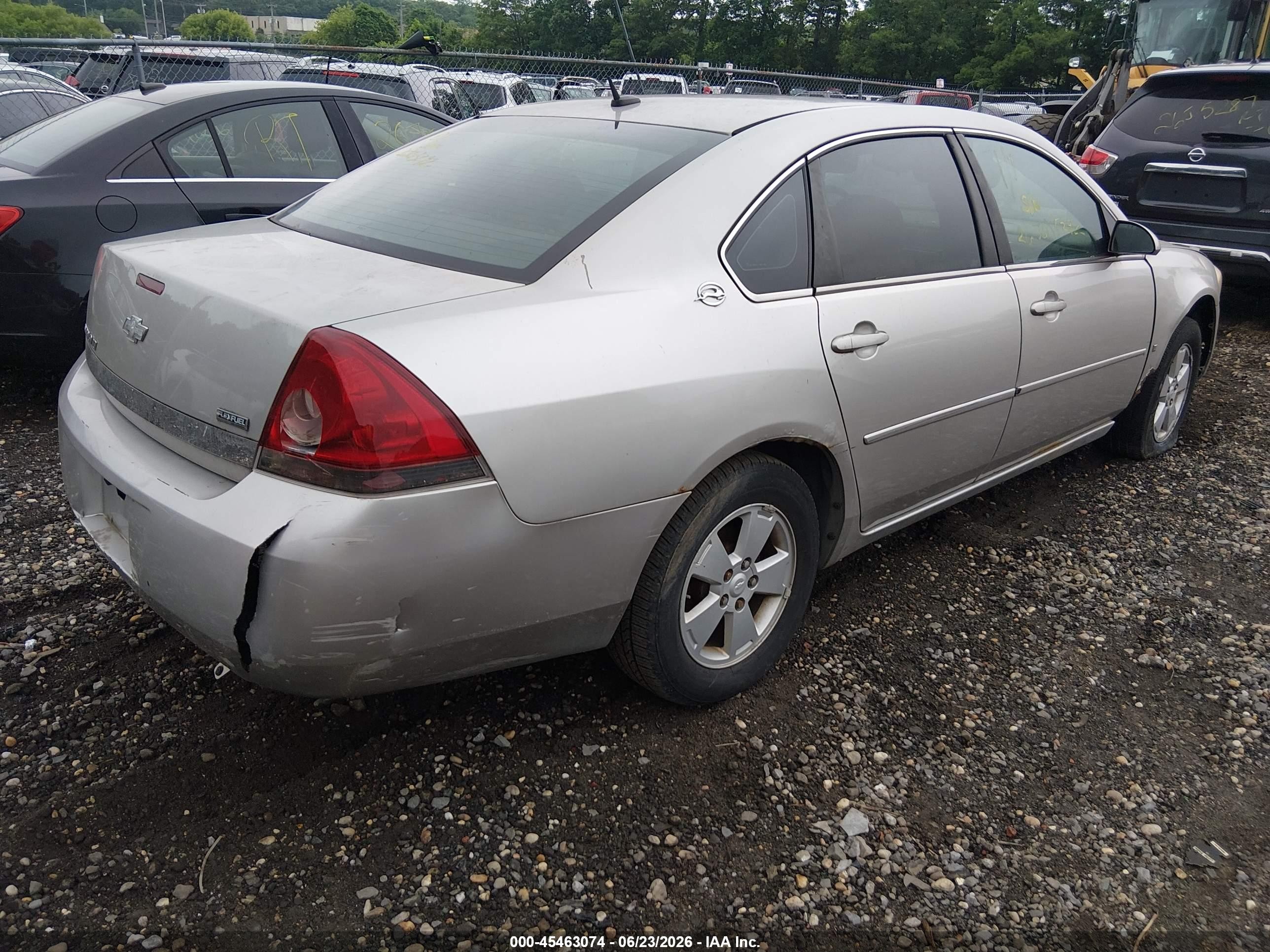2007 Chevrolet Impala 3.5l Lt Серый vin: 2G1WT58K379229611