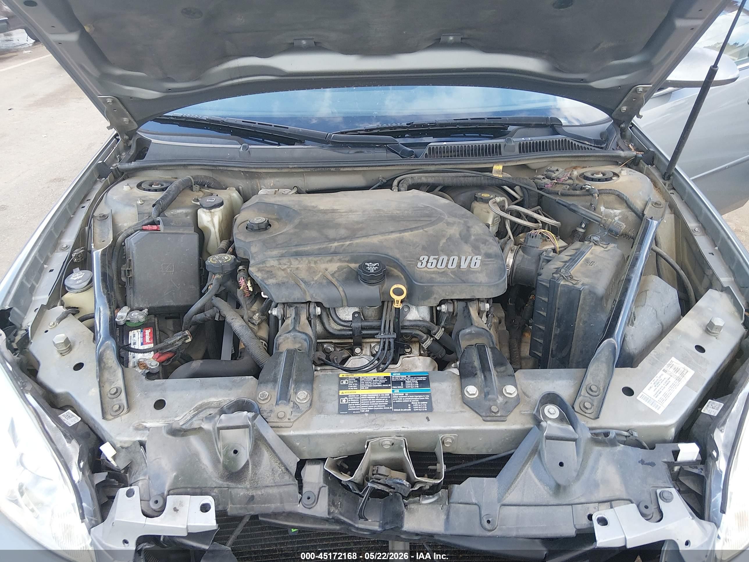 2007 Chevrolet Impala Lt Серый vin: 2G1WT58K379234761