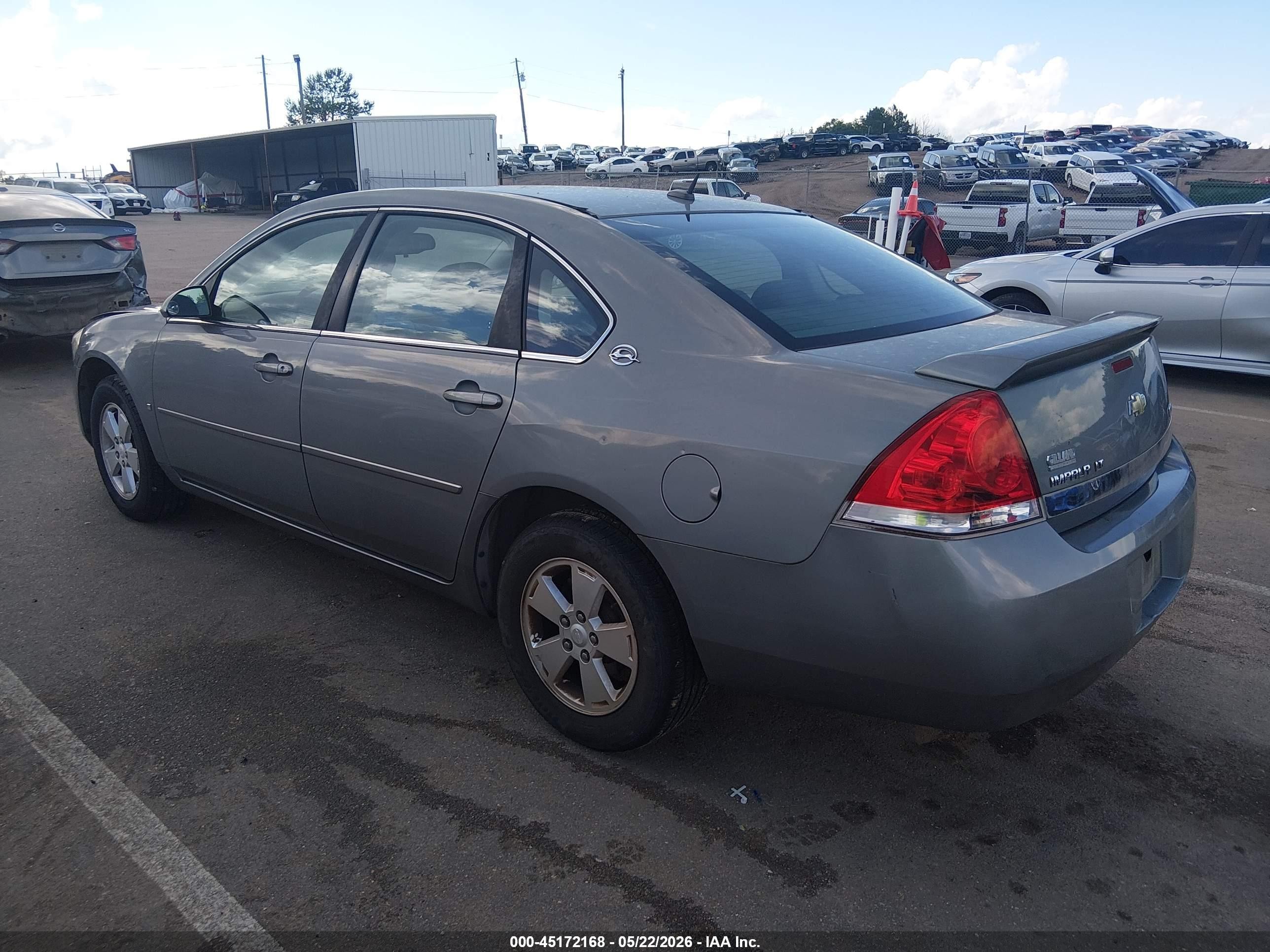 2007 Chevrolet Impala Lt Серый vin: 2G1WT58K379234761