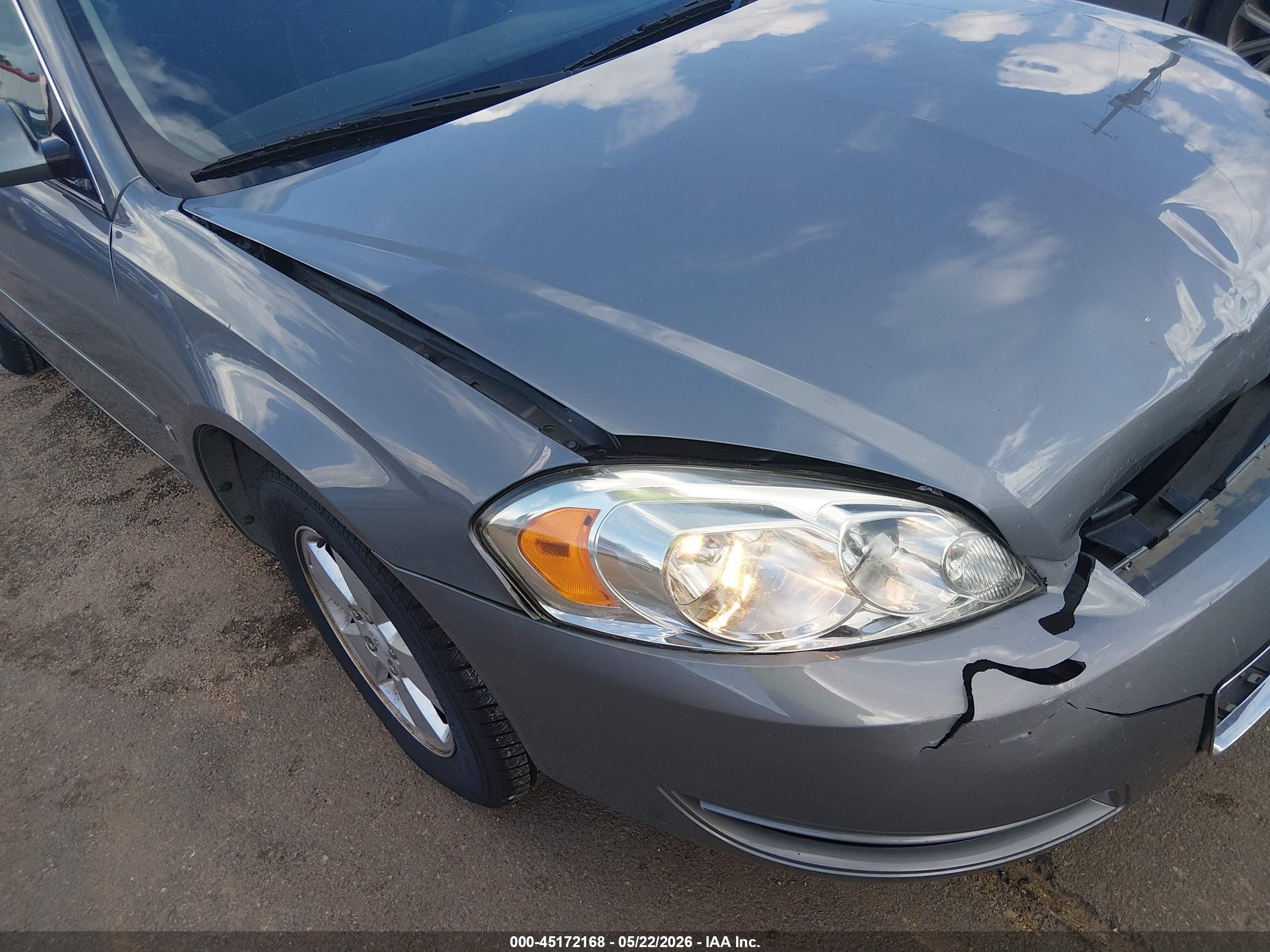 2007 Chevrolet Impala Lt Серый vin: 2G1WT58K379234761
