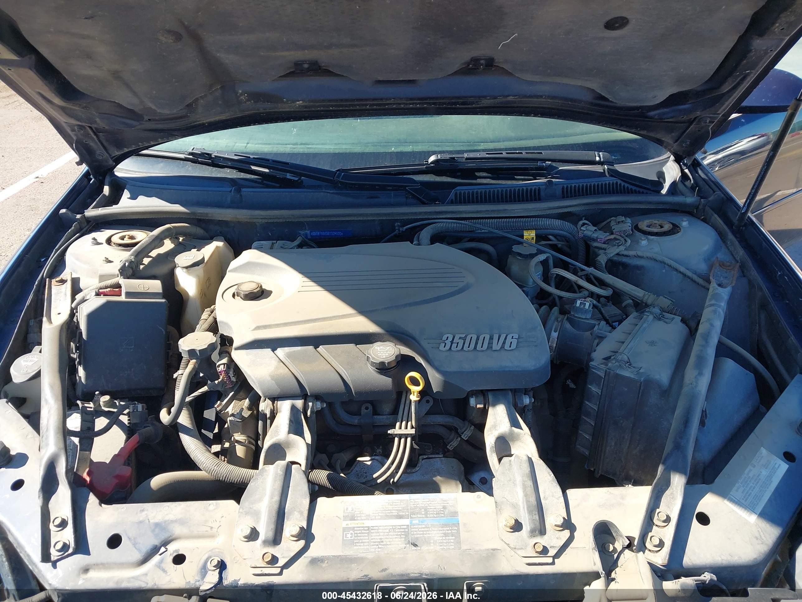 2008 Chevrolet Impala Lt Blue vin: 2G1WT58K381329000