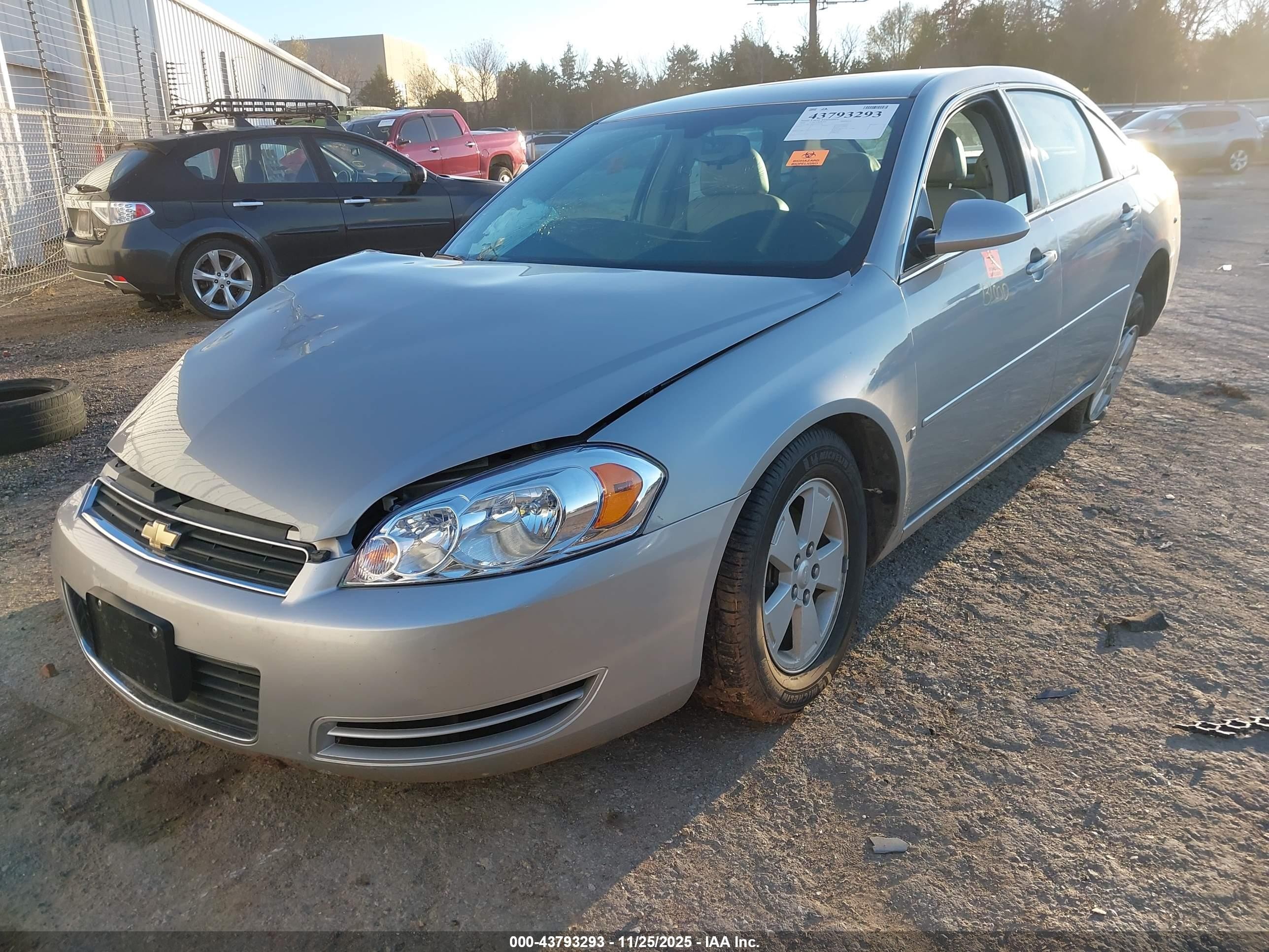 2008 Chevrolet Impala Lt Silver vin: 2G1WT58K389207268